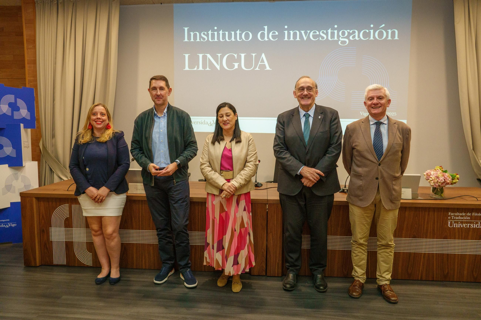 María Méndez, Javier Pérez Guerra, Belén Rubio, Manuel Reigosa y José Montero Reguera.