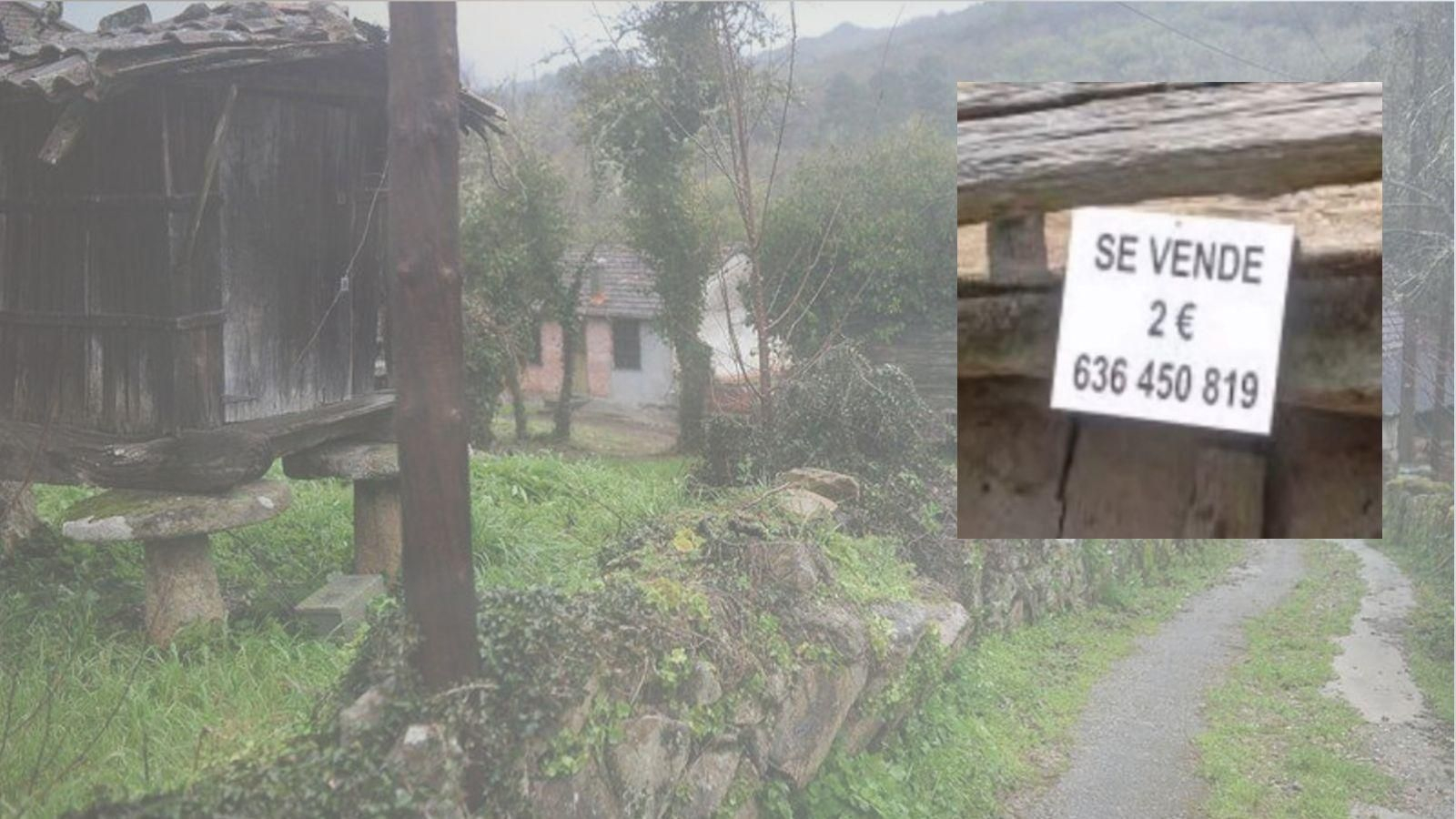 La publicación en redes sociales que ofrecía el inmueble por 2€