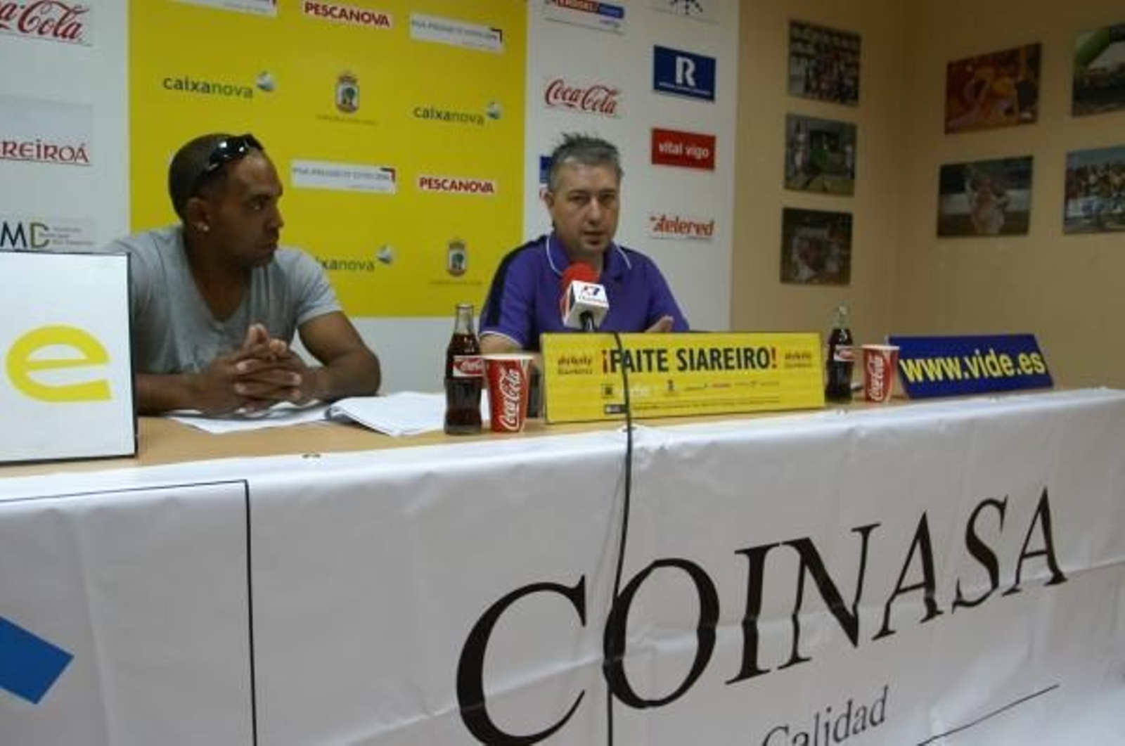 Francisco Núñez y Manuel López pidieron ayuda para salvar al club. Foto: vicente