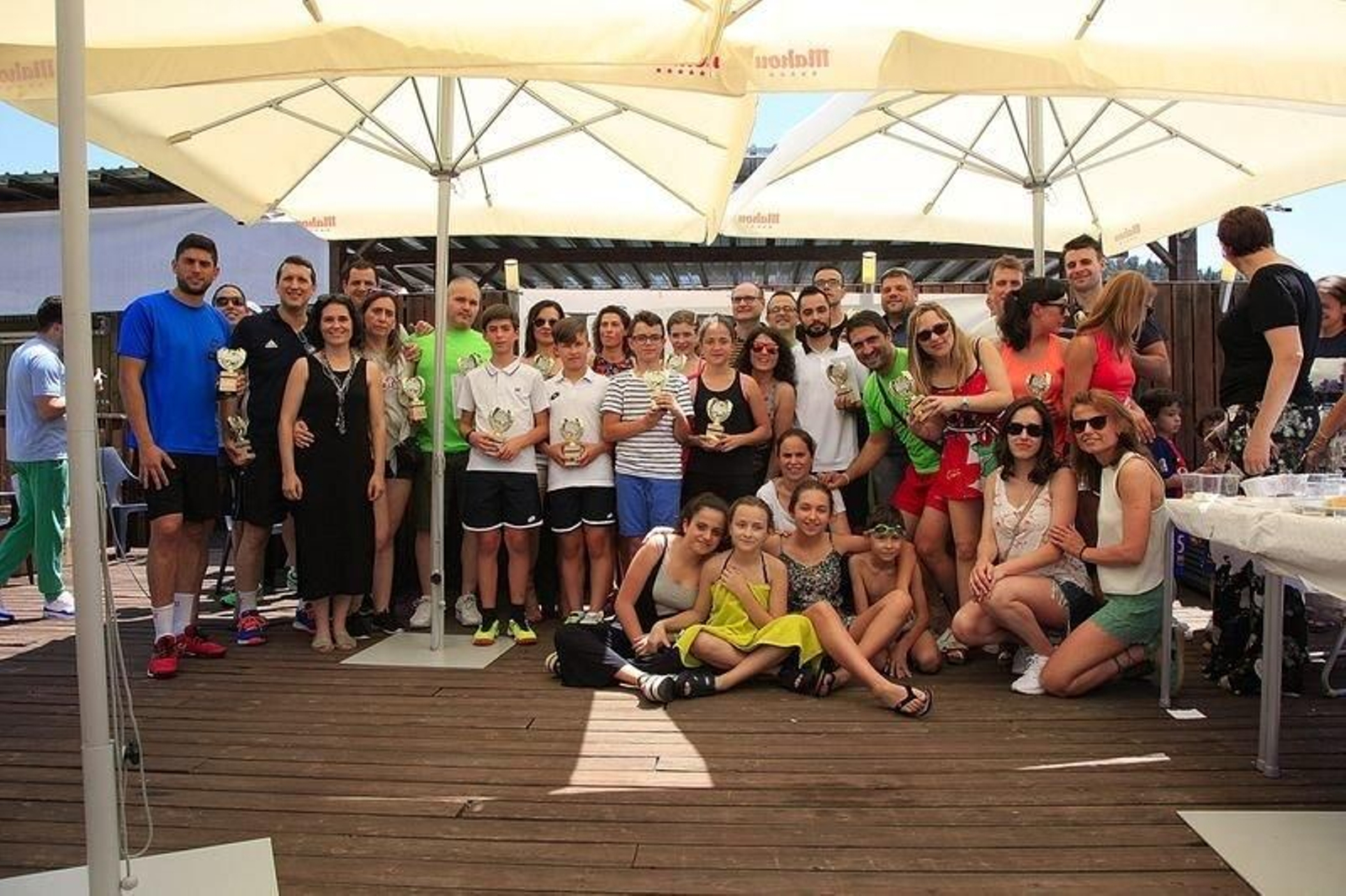 OURENSE. 17.06.2017 ORIA, ENTREGA TROFEOS LIGA LA REGION PADEL. PREMIADOS E ASISTENTES. FOTO: MIGUEL ANGEL