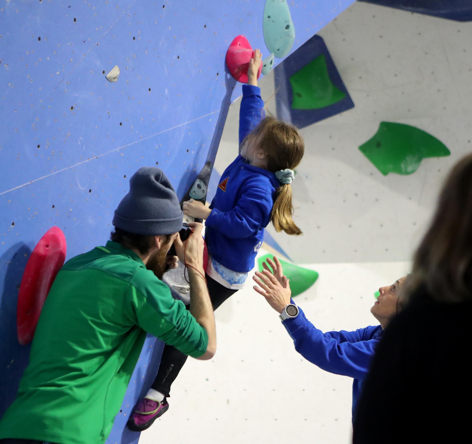 Galería | Rutina durante la final de la Liga Asesou de escalada