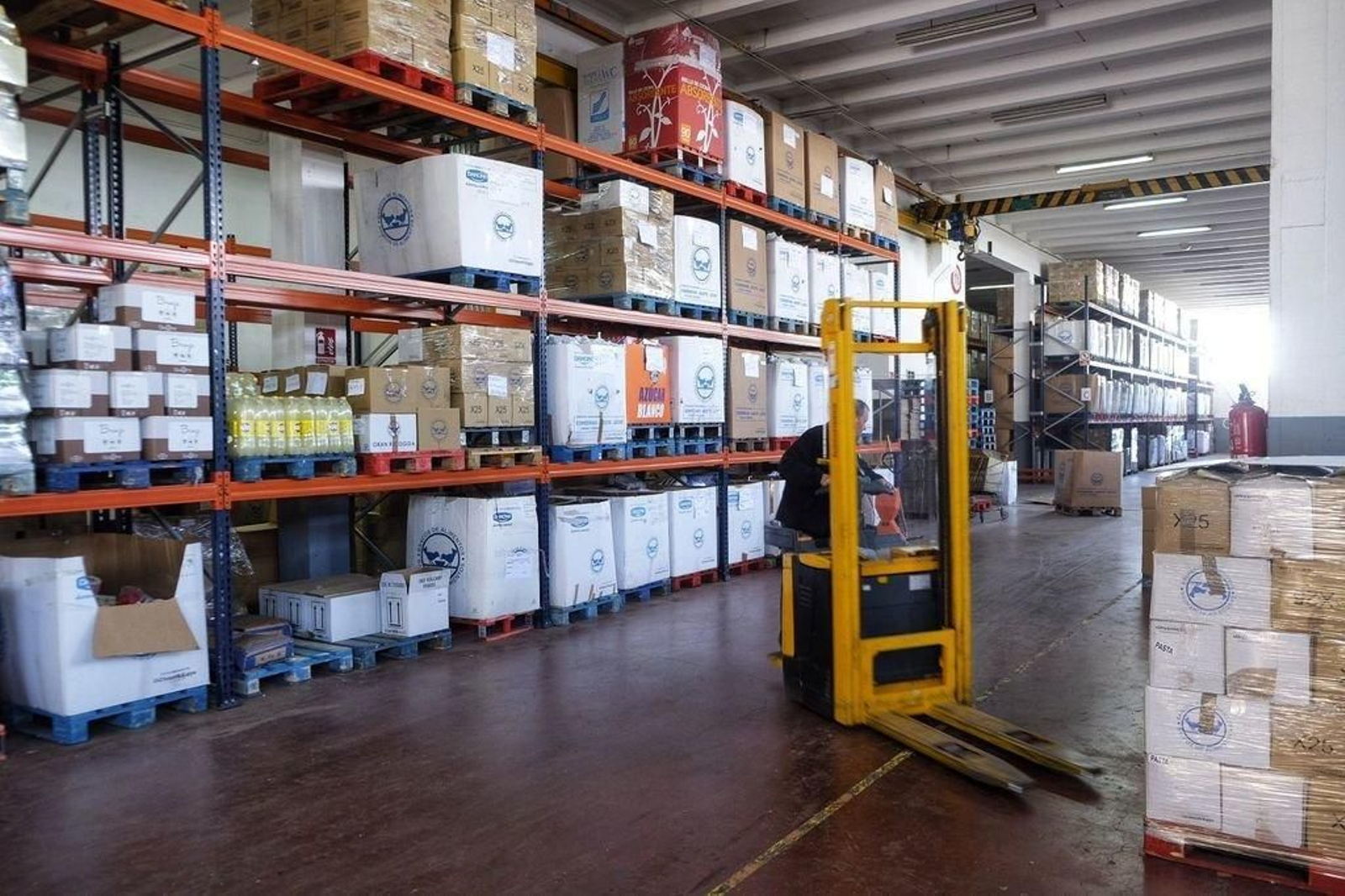 Los almacenes del Banco de Alimentos de Vigo.