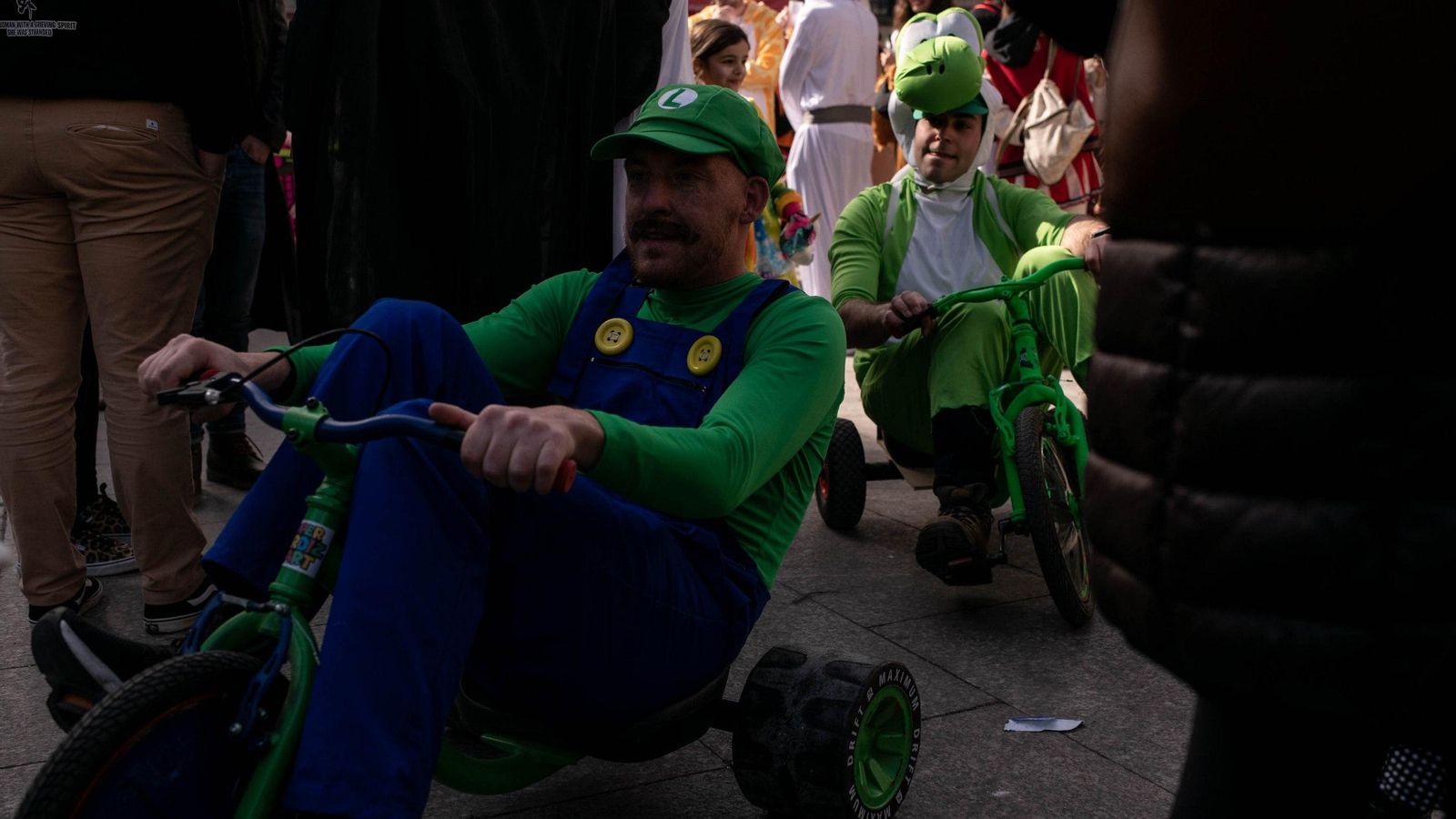 Disfraz de Luigi y Yoshi