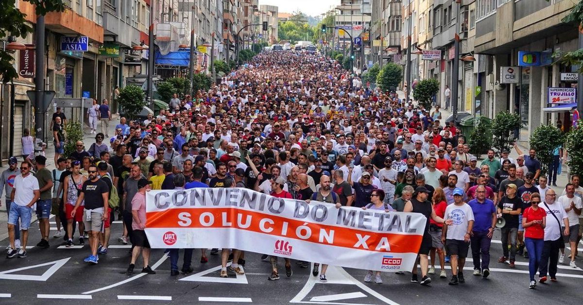 El conflicto del metal se aviva en Vigo con más días de huelga