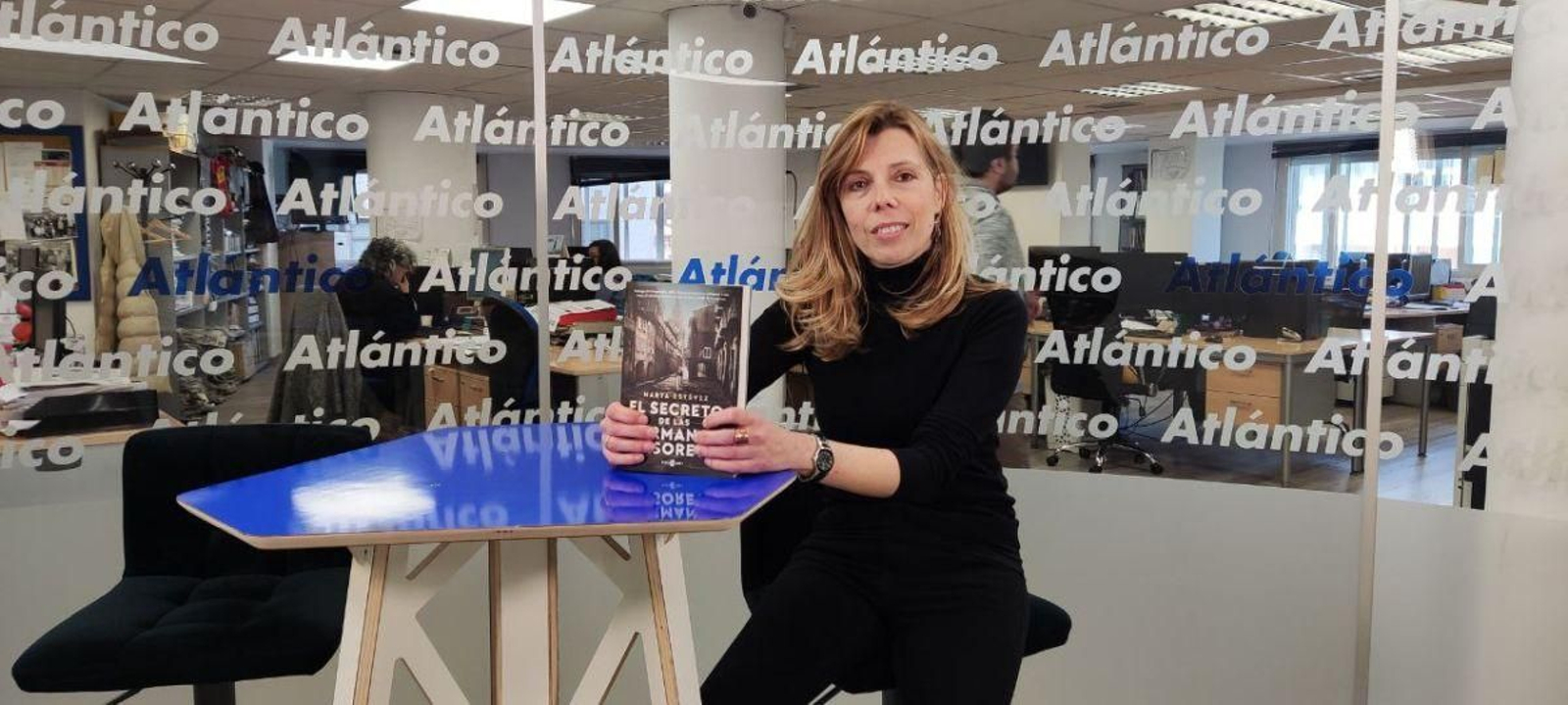 Marta Estévez, en su visita a Atlántico TV.