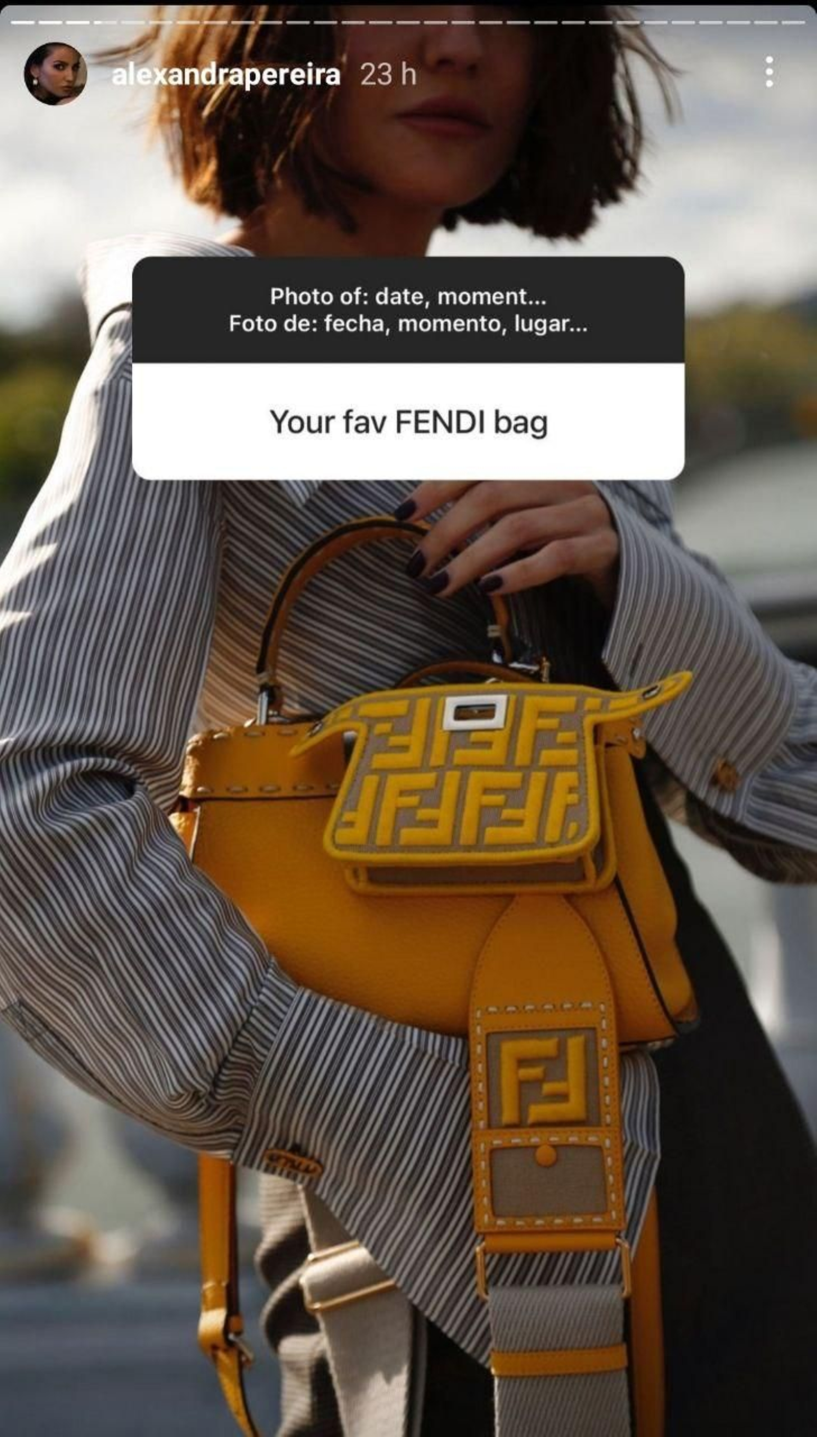 Bolso favorito de Alexandra Pereira.