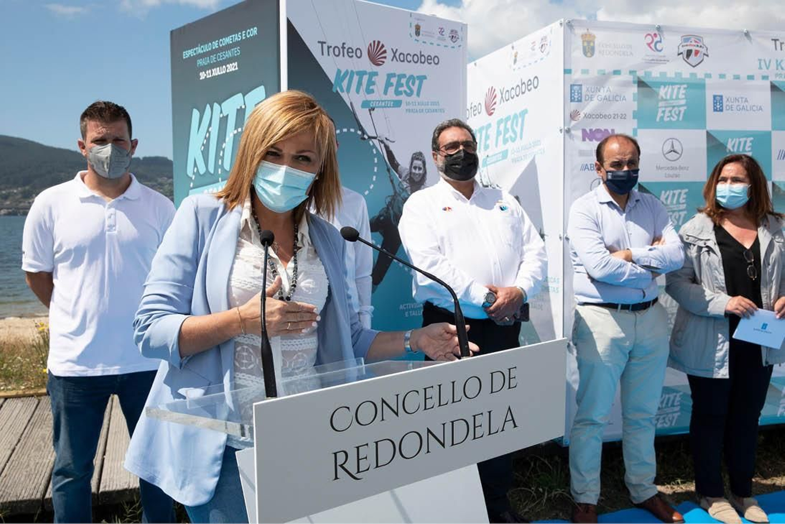 La alcaldesa, Digna Rivas, ayer durante la presentación.