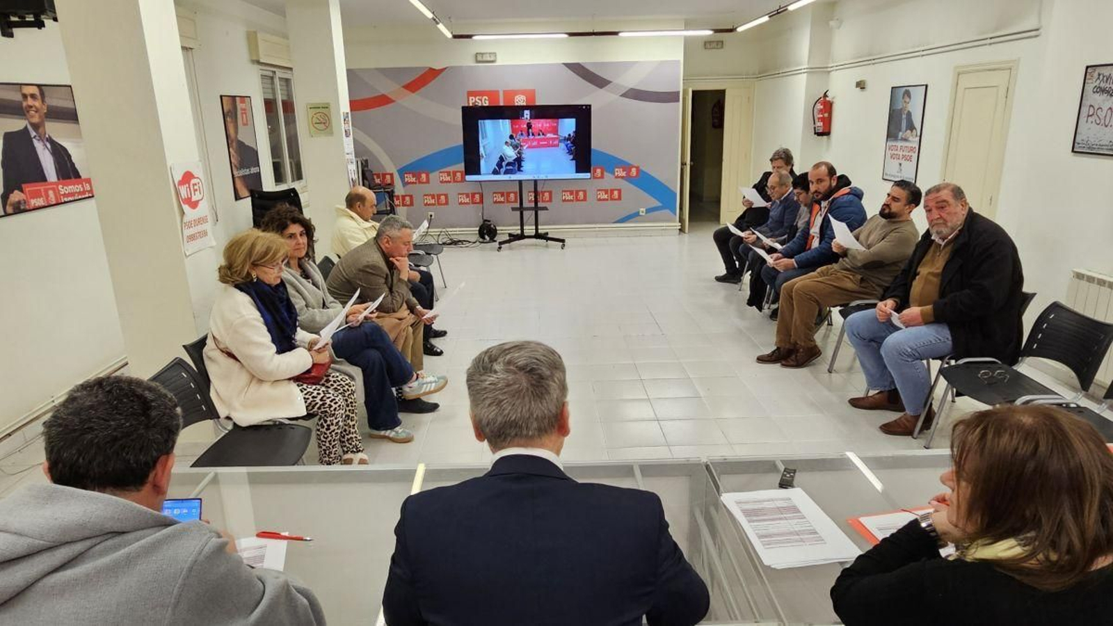 Una reunión del PSOE provincial.