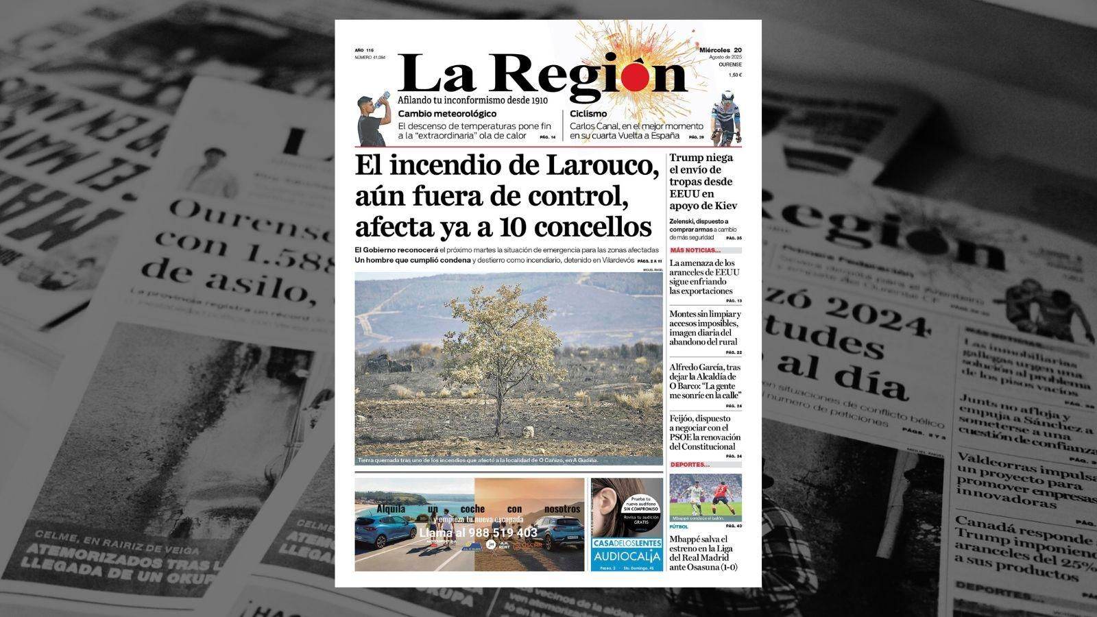 La portada de hoy.