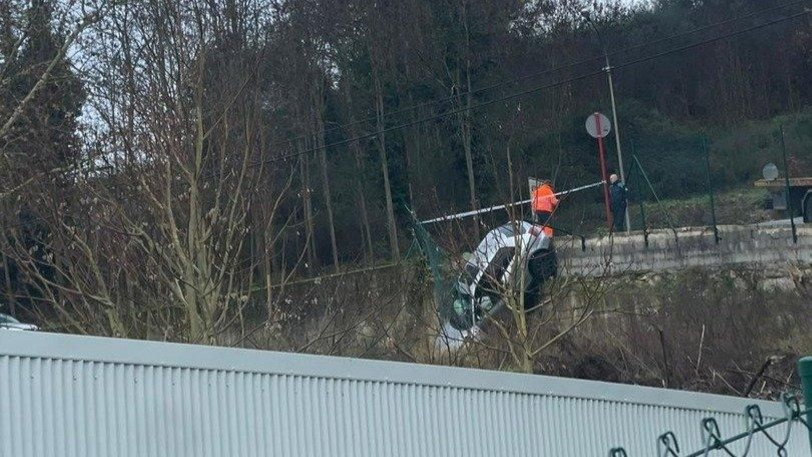 Accidente de tráfico en Oira esta mañana.