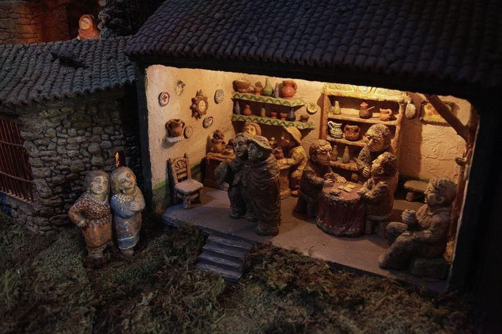 El belén de Baltar, un clásico en Ourense (MIGUEL ÁNGEL)