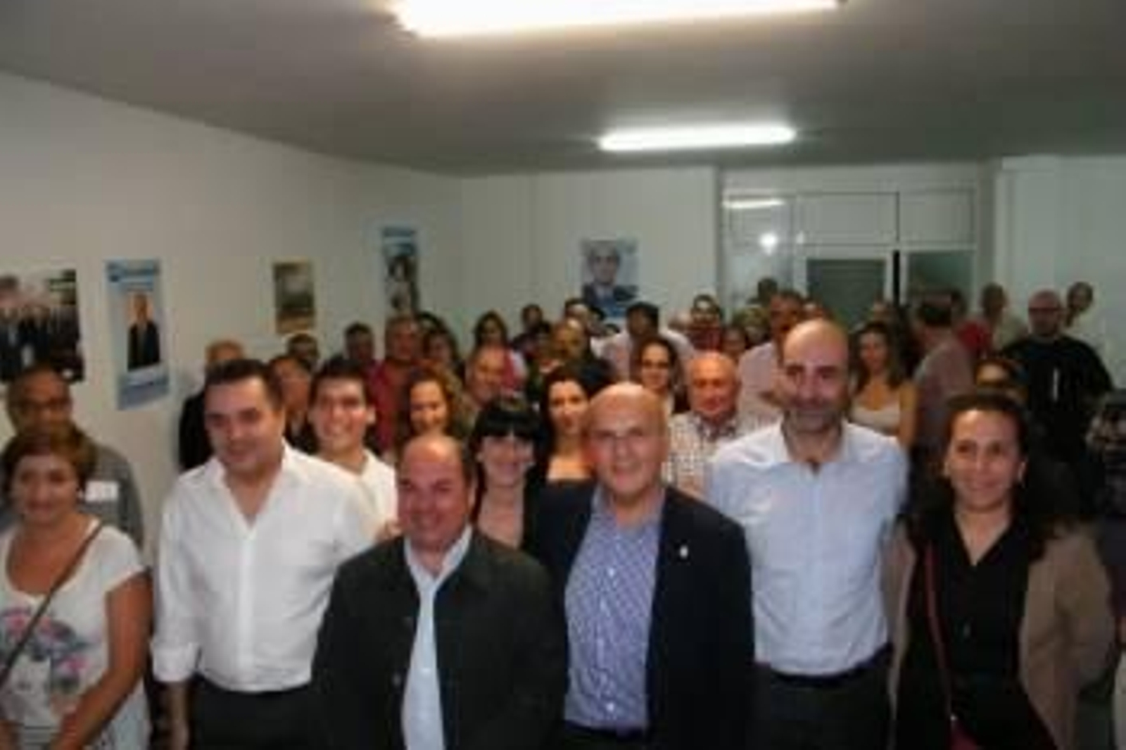 Montserrat Álvarez, a la izquierda, con Mouriño, Manuel Baltar y Luis Ferro, en un acto del PP en Celanova.