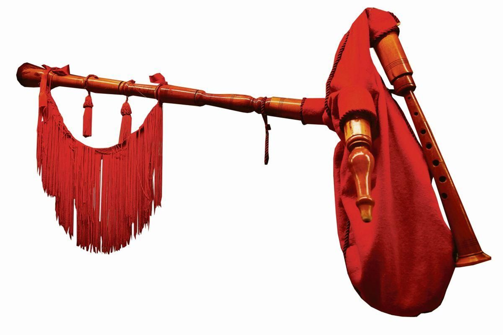 Gaita de Foles con timbre y afinación, propia de la comarca portuguesa de Tras os Montes.