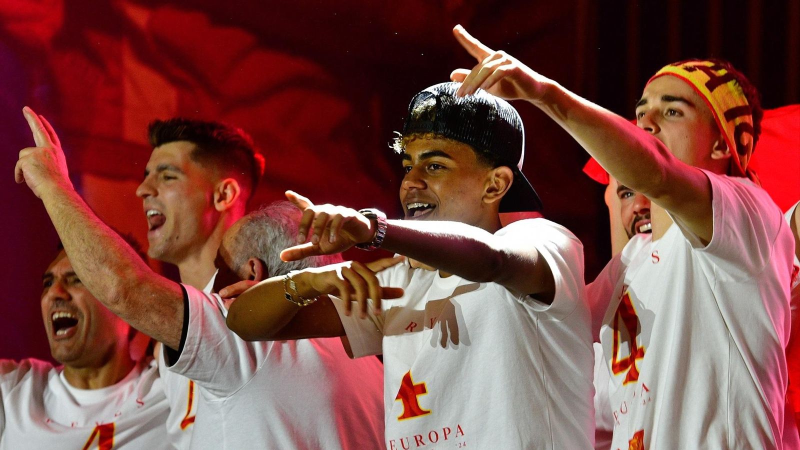 Los jugadores de la selección española celebrando la victoria de la Eurocopa 2024.