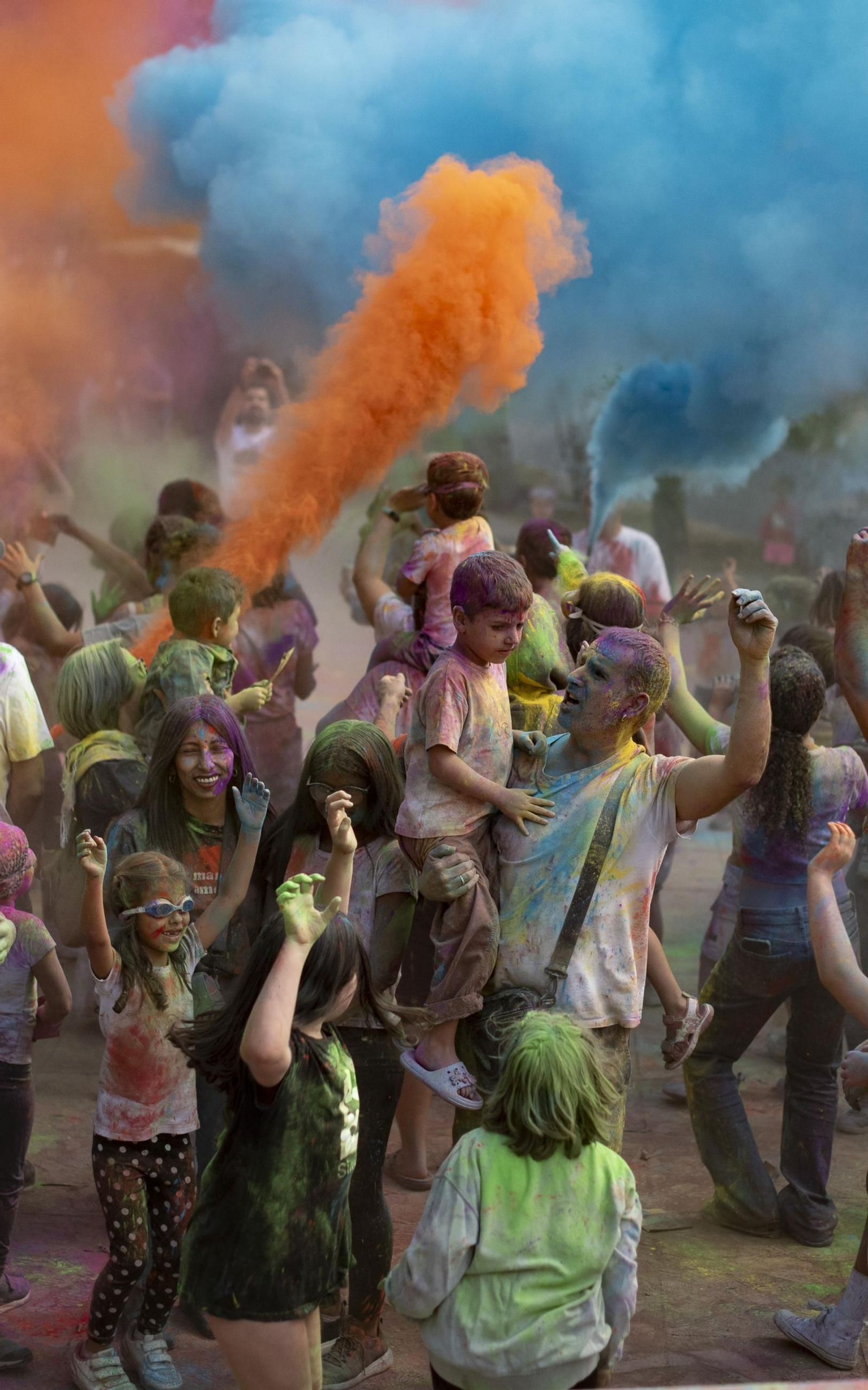 Galería | La fiesta de colores en Xinzo en imágenes