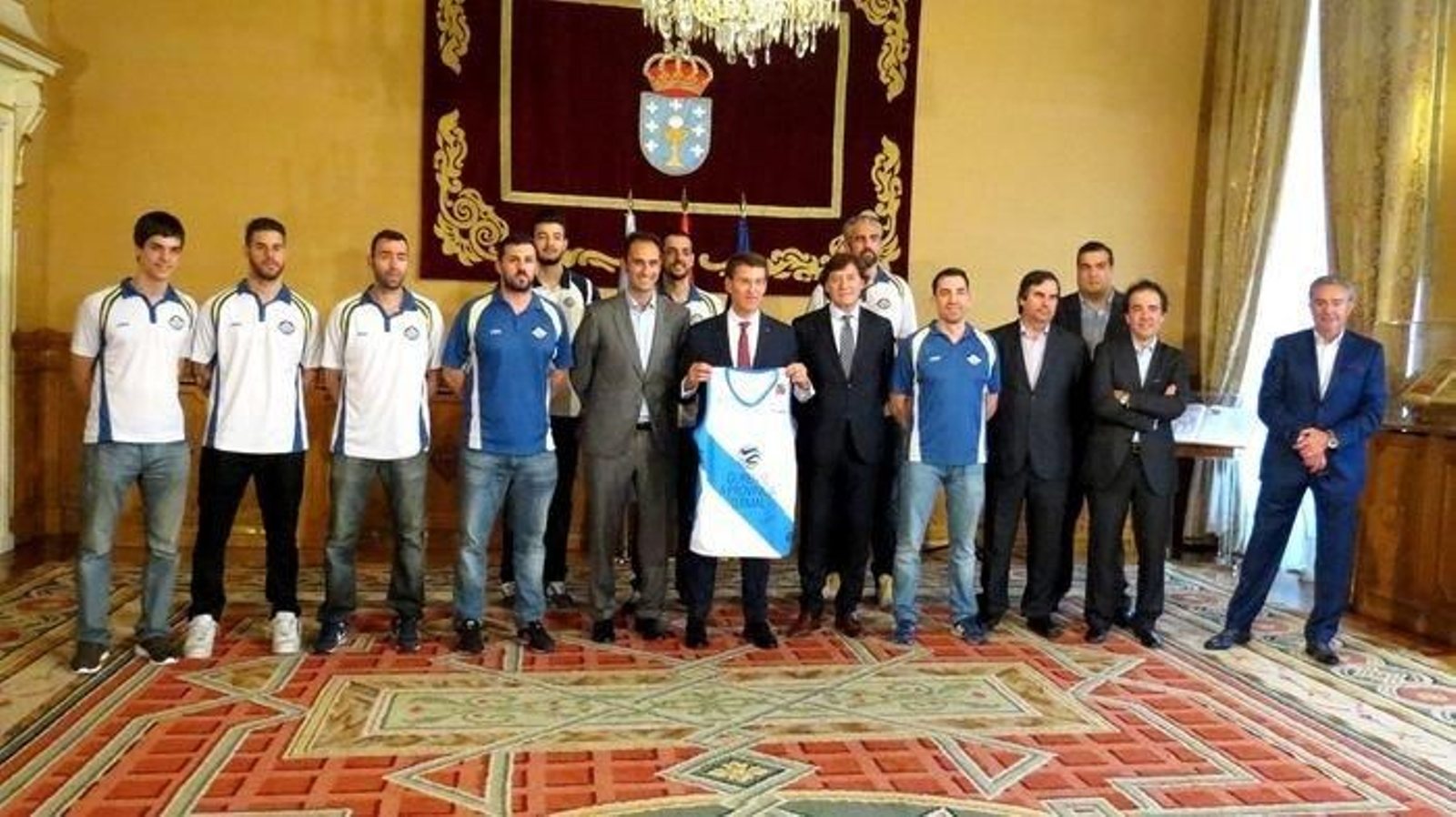 Recepción al COB por el presidente de la Xunta.