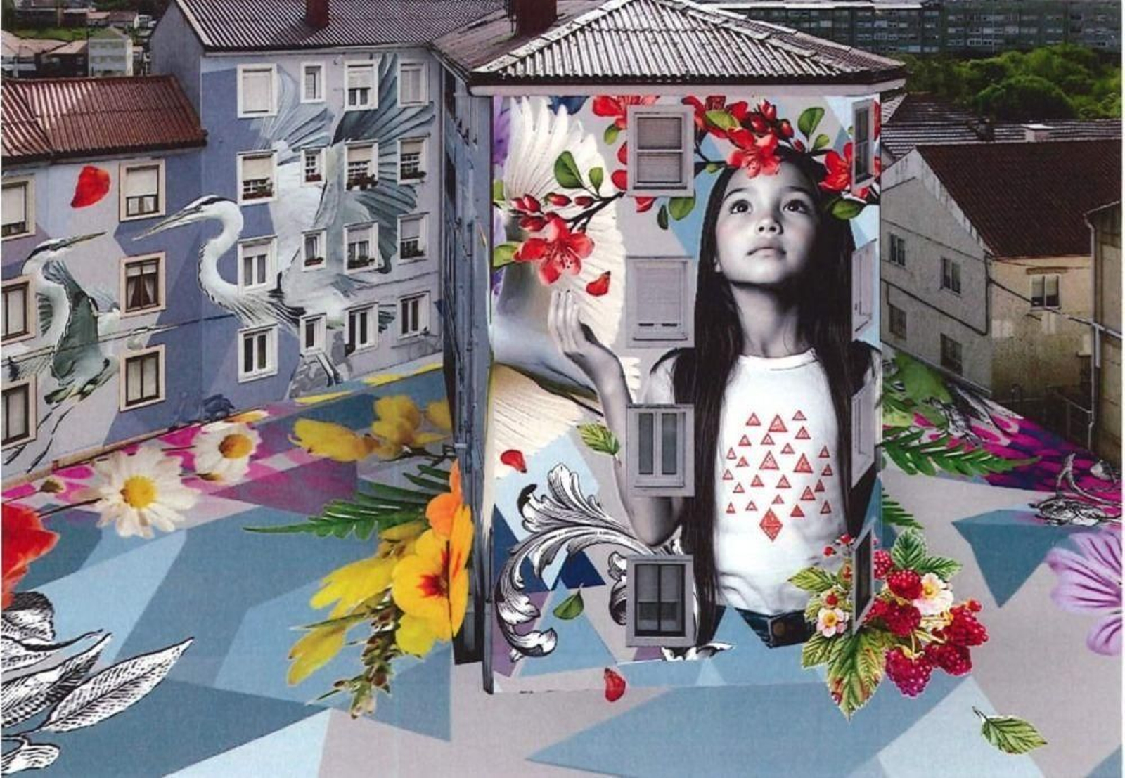 Infografía de cómo quedará una de las zonas tras la intervención urbana y artística.