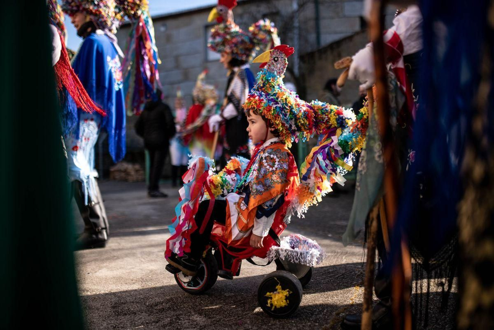 A MERCA (A MEZQUITA). 23/02/2020. OURENSE. Salida de Os Galos de A Mezquita. FOTO: ÓSCAR PINAL
