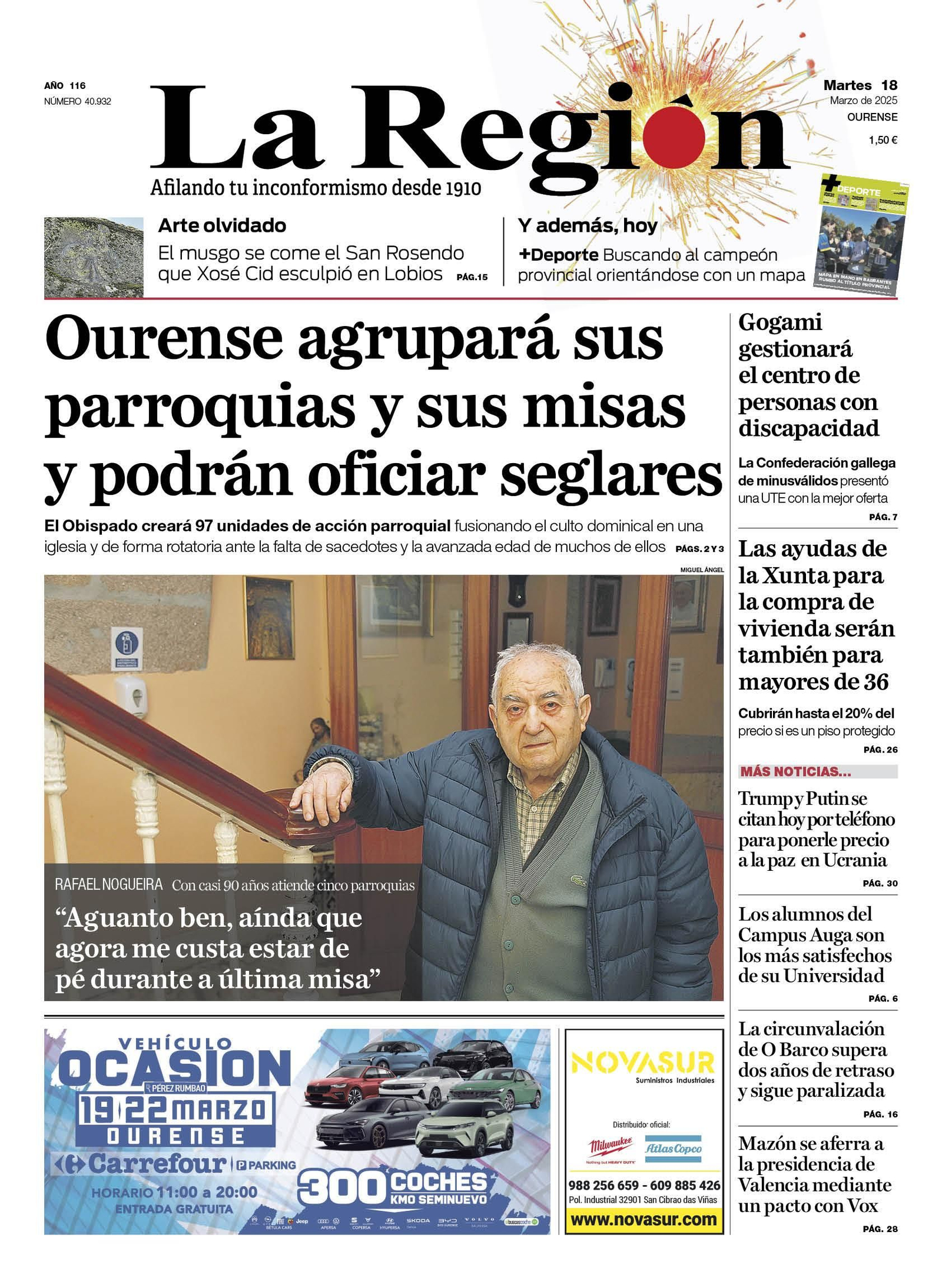 La portada de hoy.