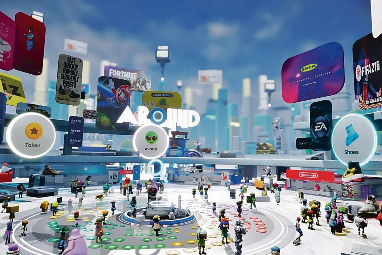 El metaverso permite crear centros comerciales y tiendas virtuales en los que comprar e interactuar con otros usuarios.