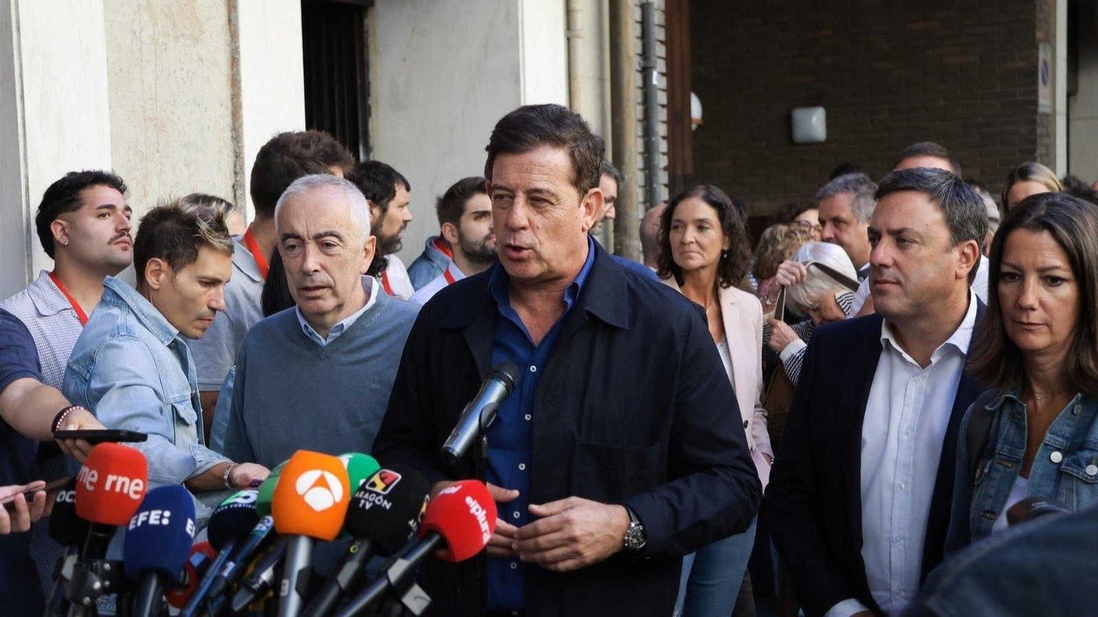 El secretario xeral del PSdeG, José Ramón Gómez Besteiro, a su llegada al Comité Federal del PSOE.