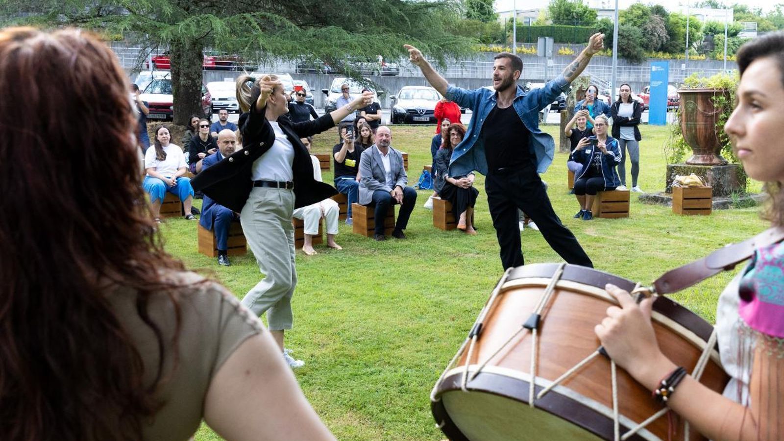 Foto de familia de los participantes en Escolas Abertas