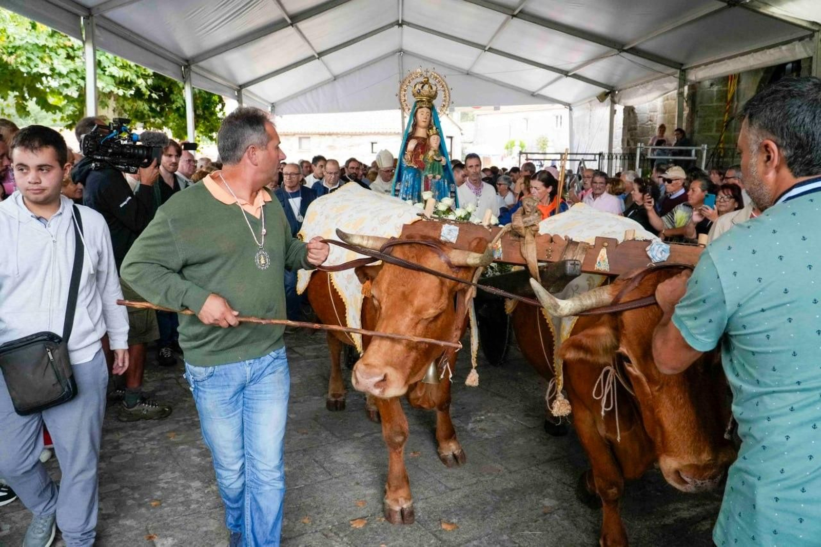 Galería | El carro de bueyes vuelve a llevar a la Virgen de A Franqueira