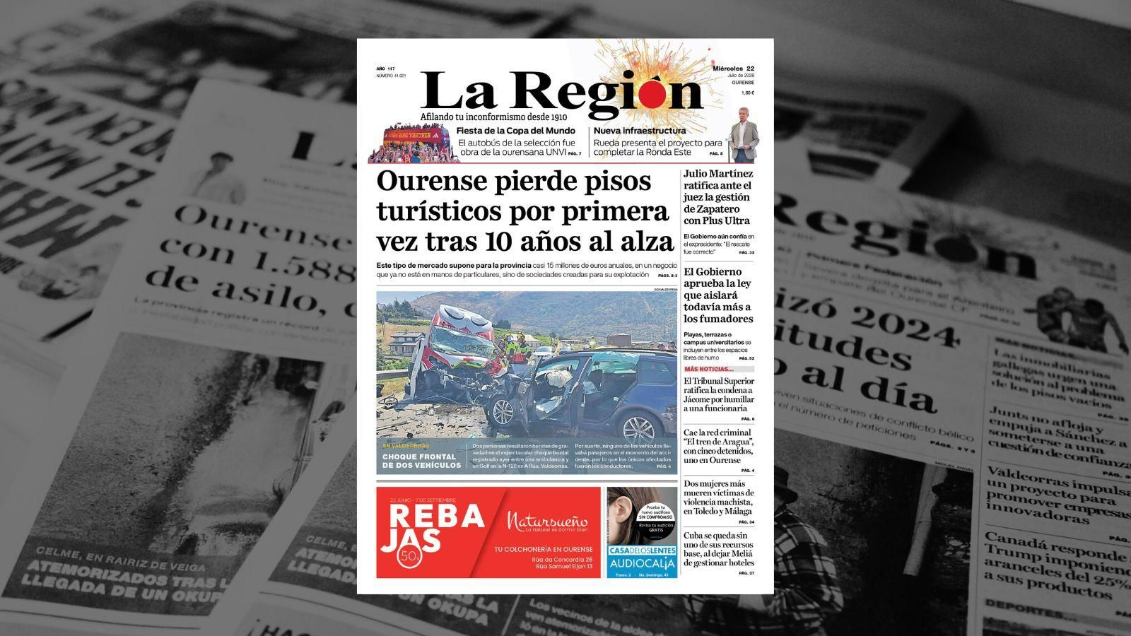 La portada de La Región
