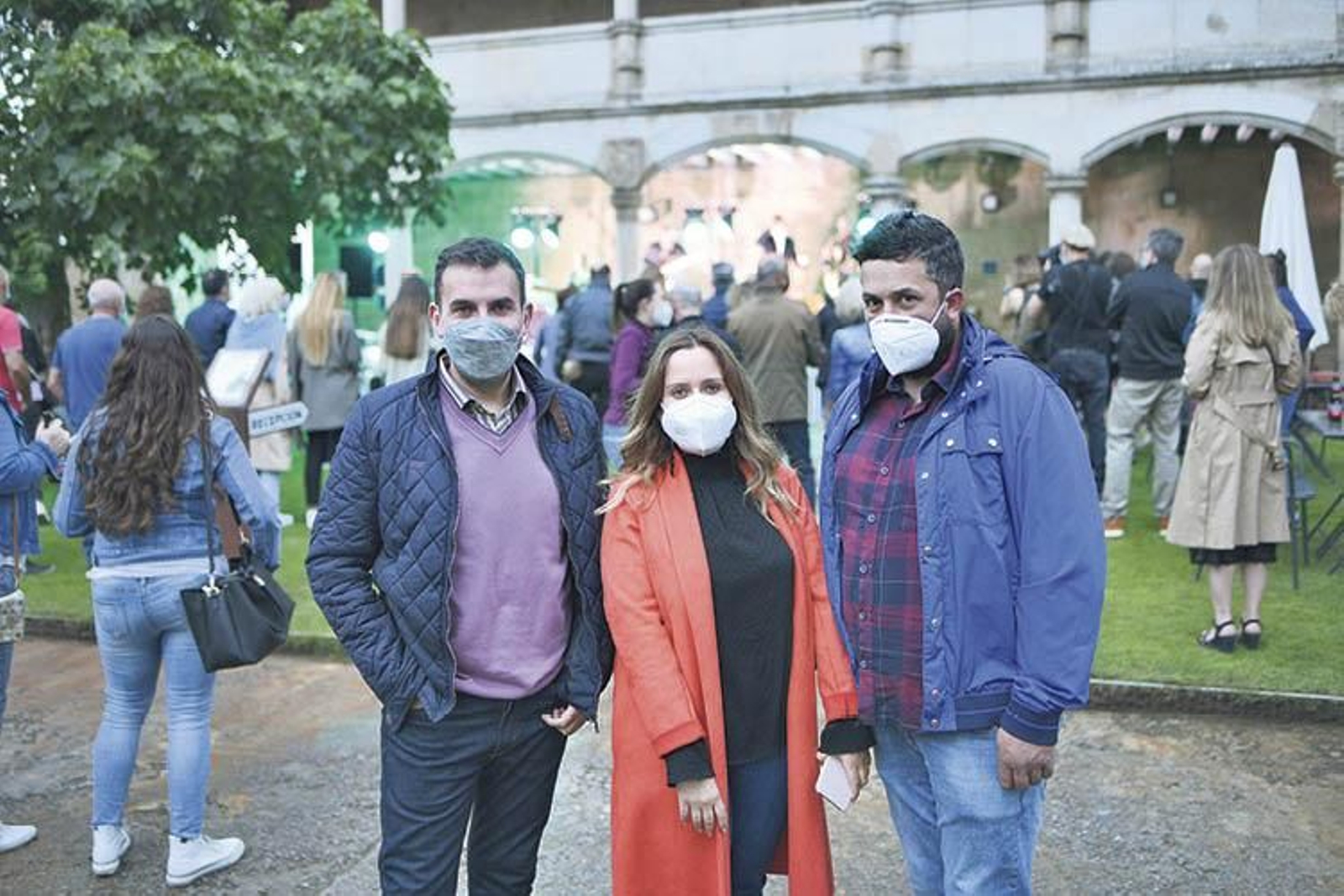 Eladio, Laura e Iván.