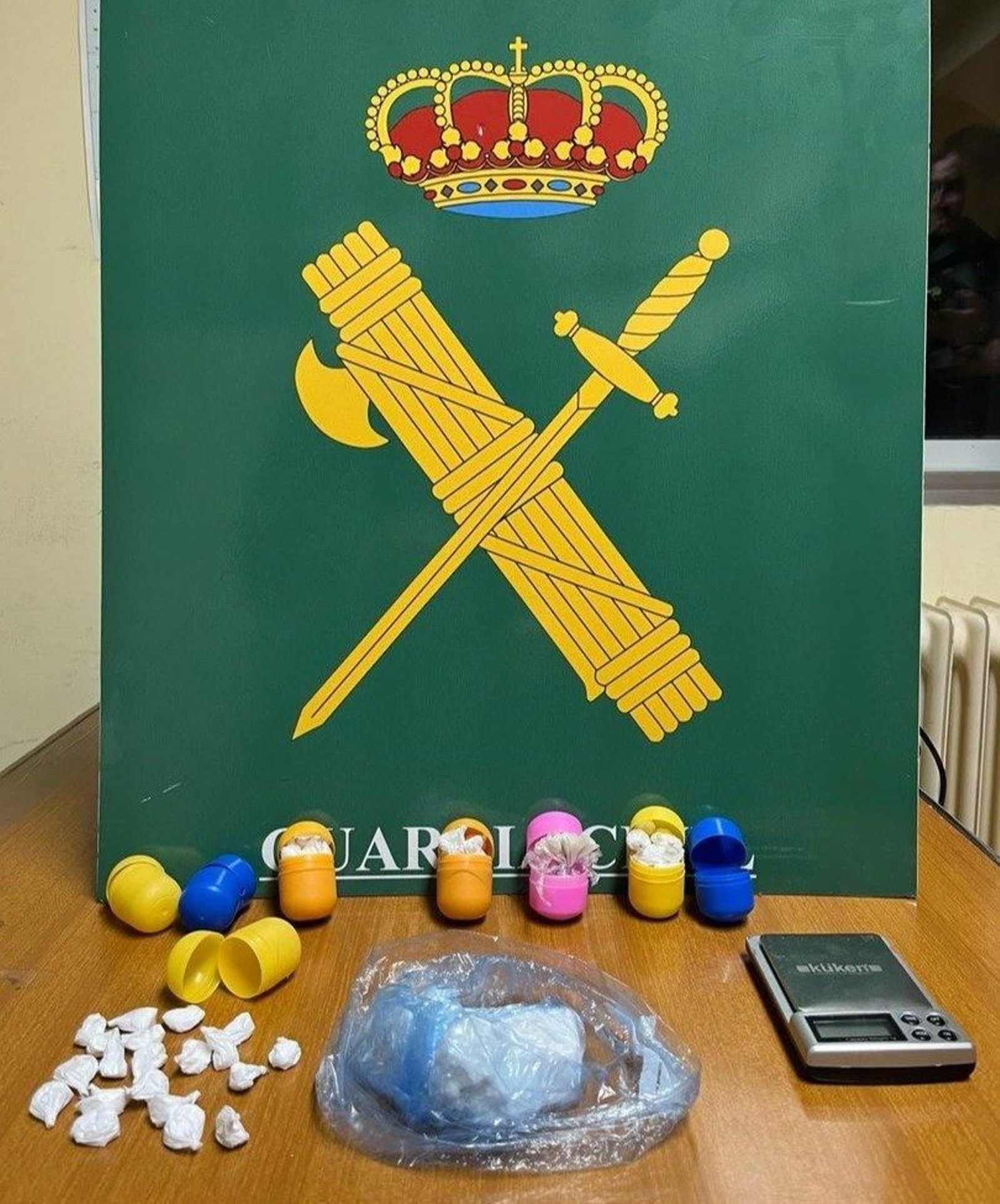 La droga incautada por la Guardia Civil.