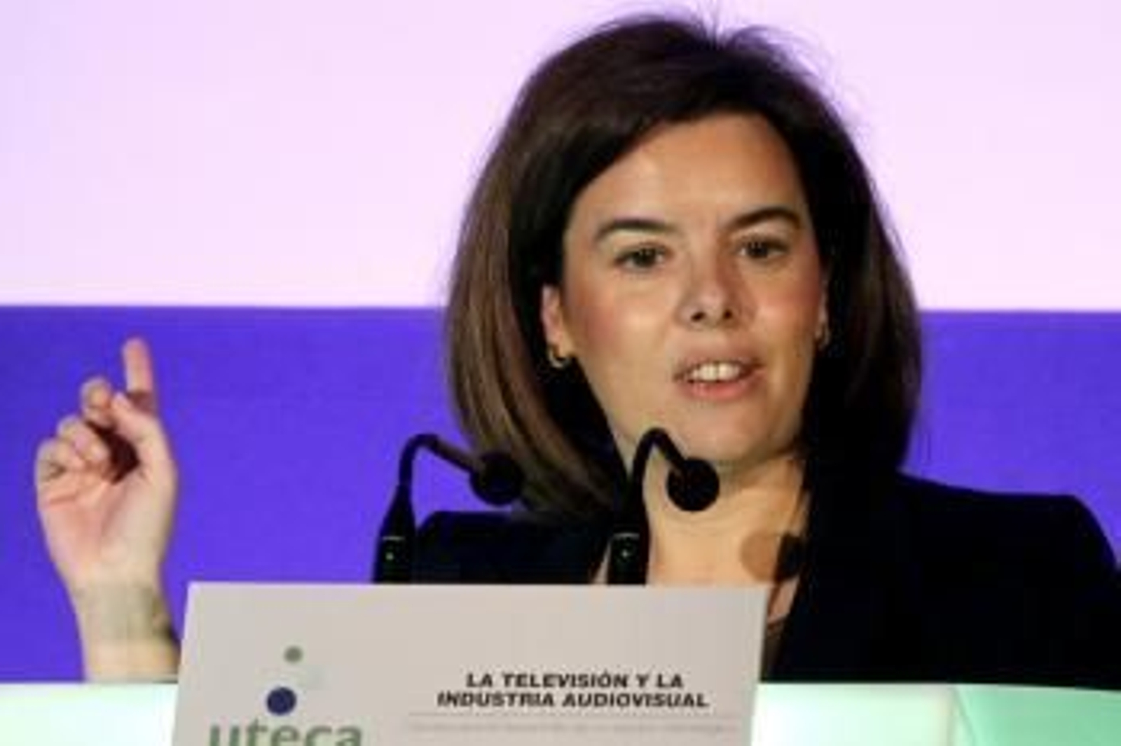 La vicepresidenta del Gobierno, Soraya Sáenz de Santamaría