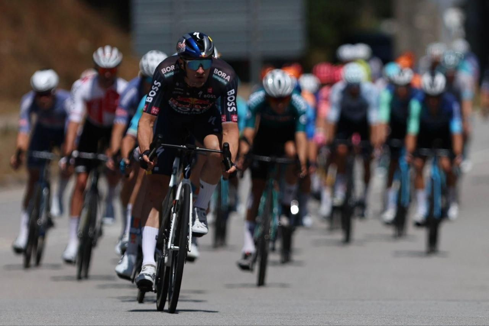 Participantes en la décima etapa de La Vuelta a España.