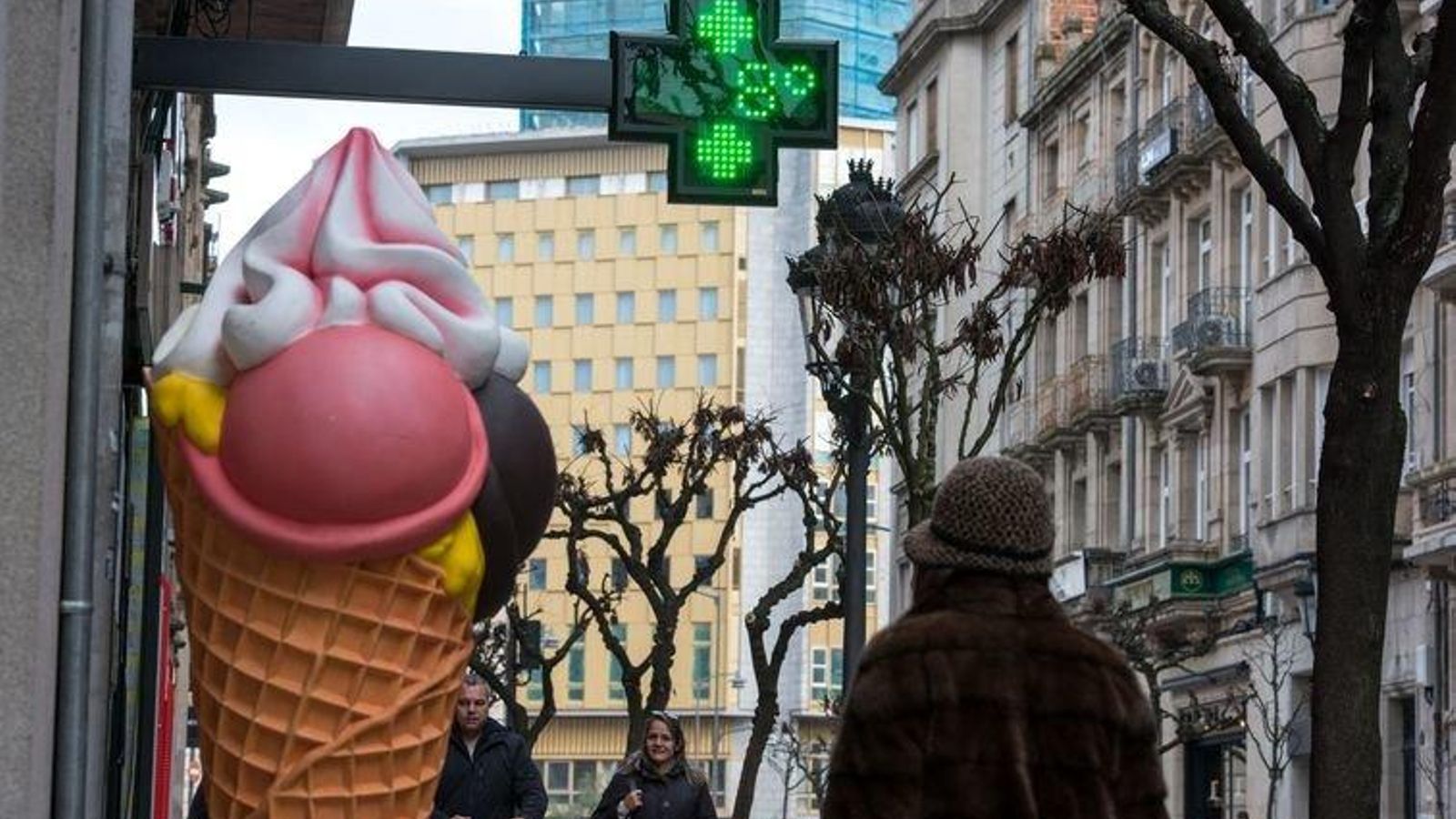 Frío en Ourense. FOTO: ÓSCAR PINAL