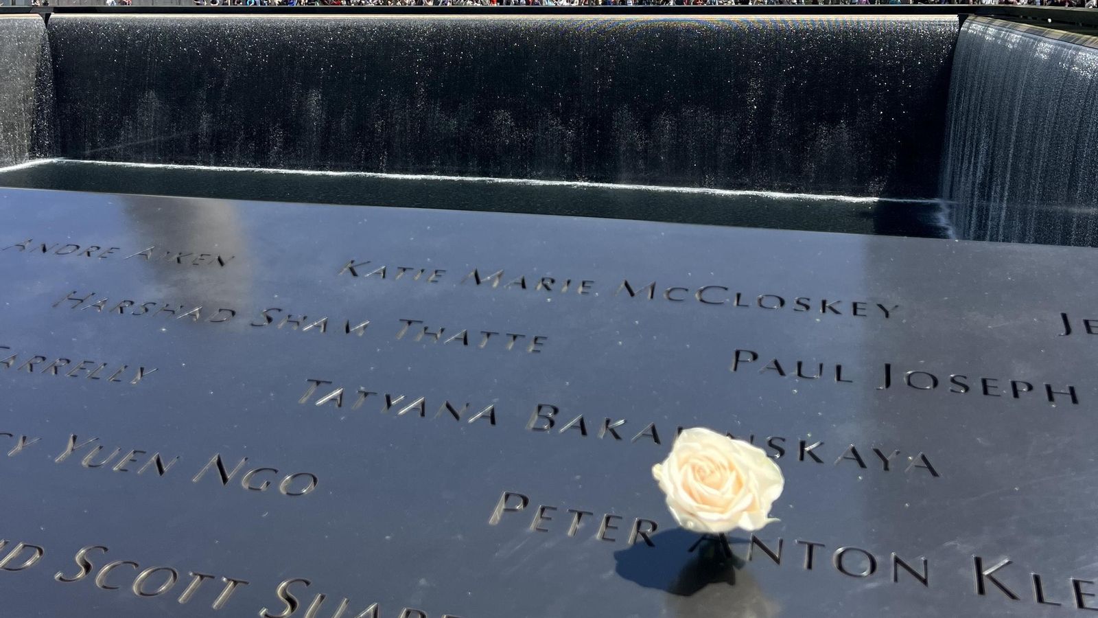 Memorial en Nueva York a las víctimas del 11-S en el lugar del atentado contra las Torres Gemelas