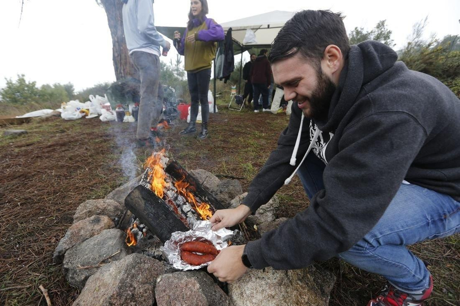 Montealegre (Ourense). 09/11/2019. Magostos el en Montealegre.
Foto: Xesús Fariñas