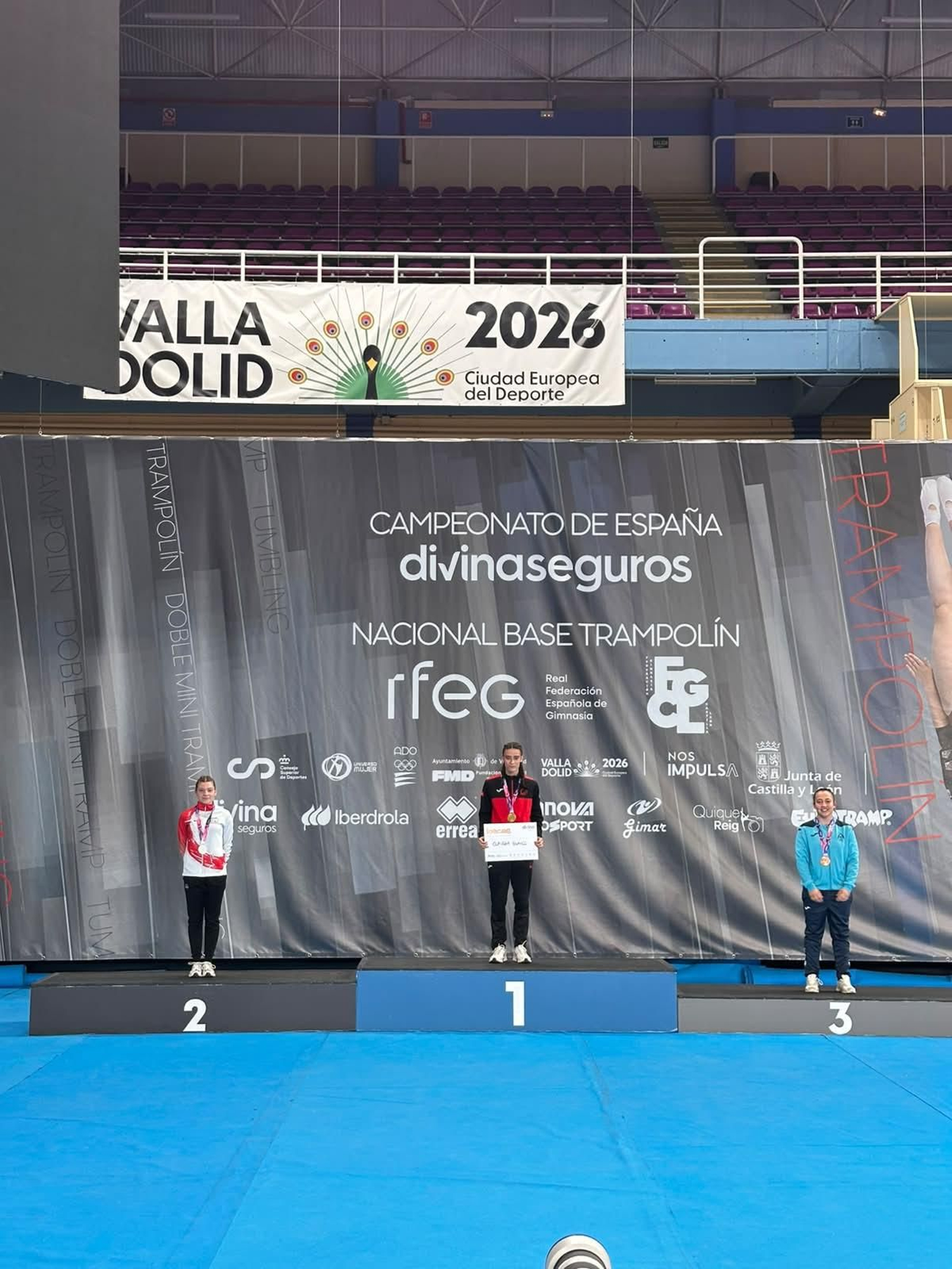 Valladolid encumbró al trampolín provincial