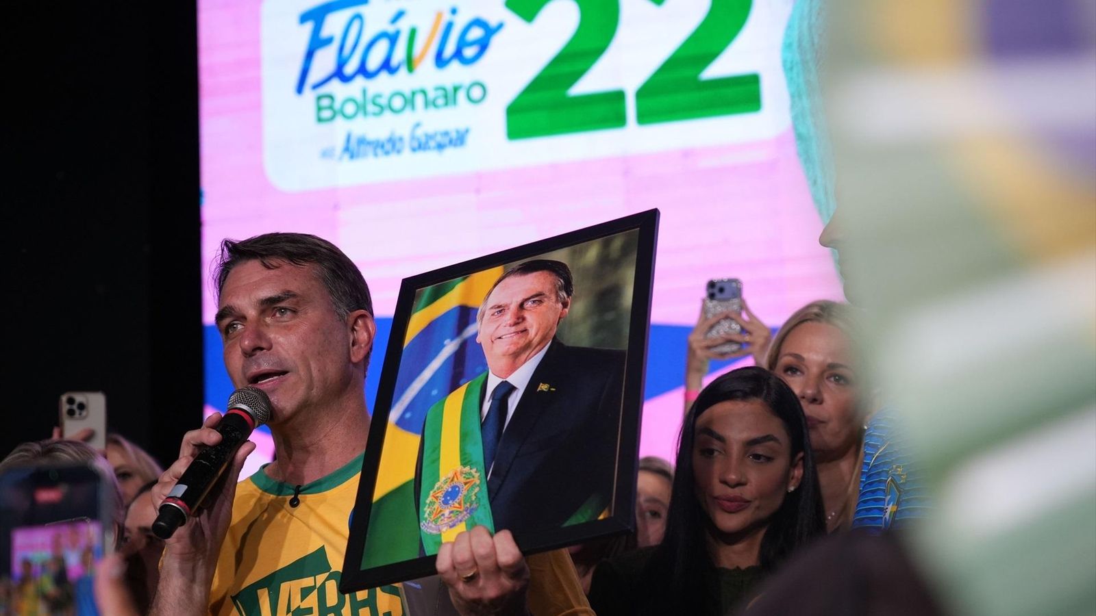 Flávio Bolsonaro, candidato a la presidencia en Brasil