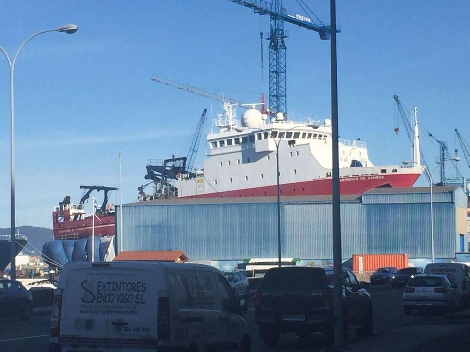 El "Sarmiento de Gamboa" está actualmente en reparación.