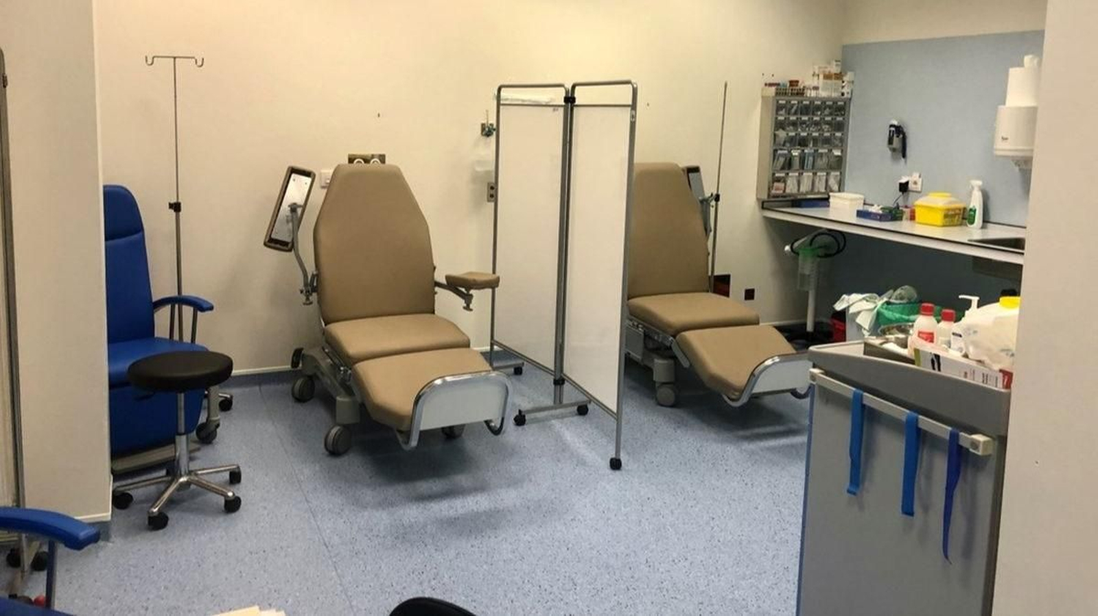 El hospital de día de Neumología del Cunqueiro.