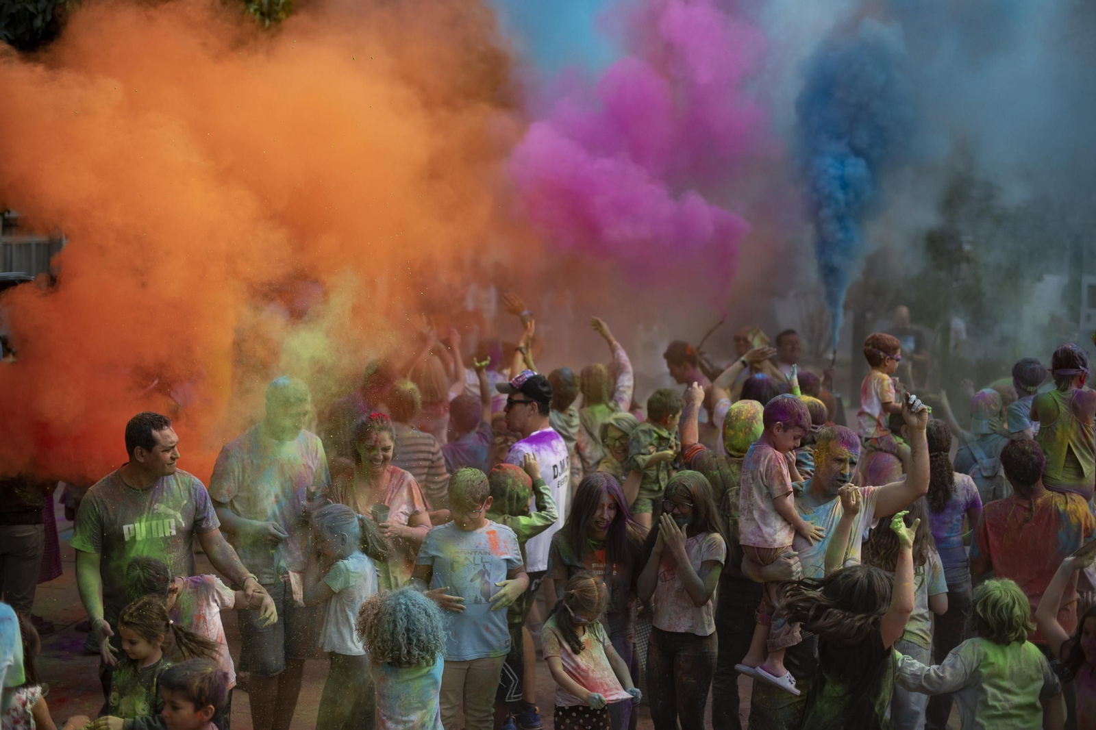 Galería | La fiesta de colores en Xinzo en imágenes