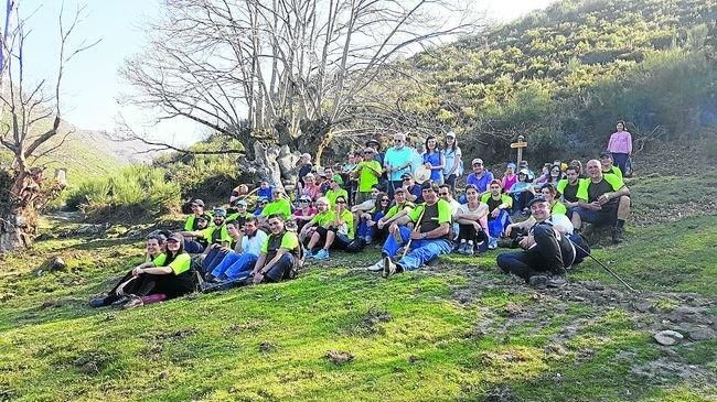 Participantes na andaina inaugural