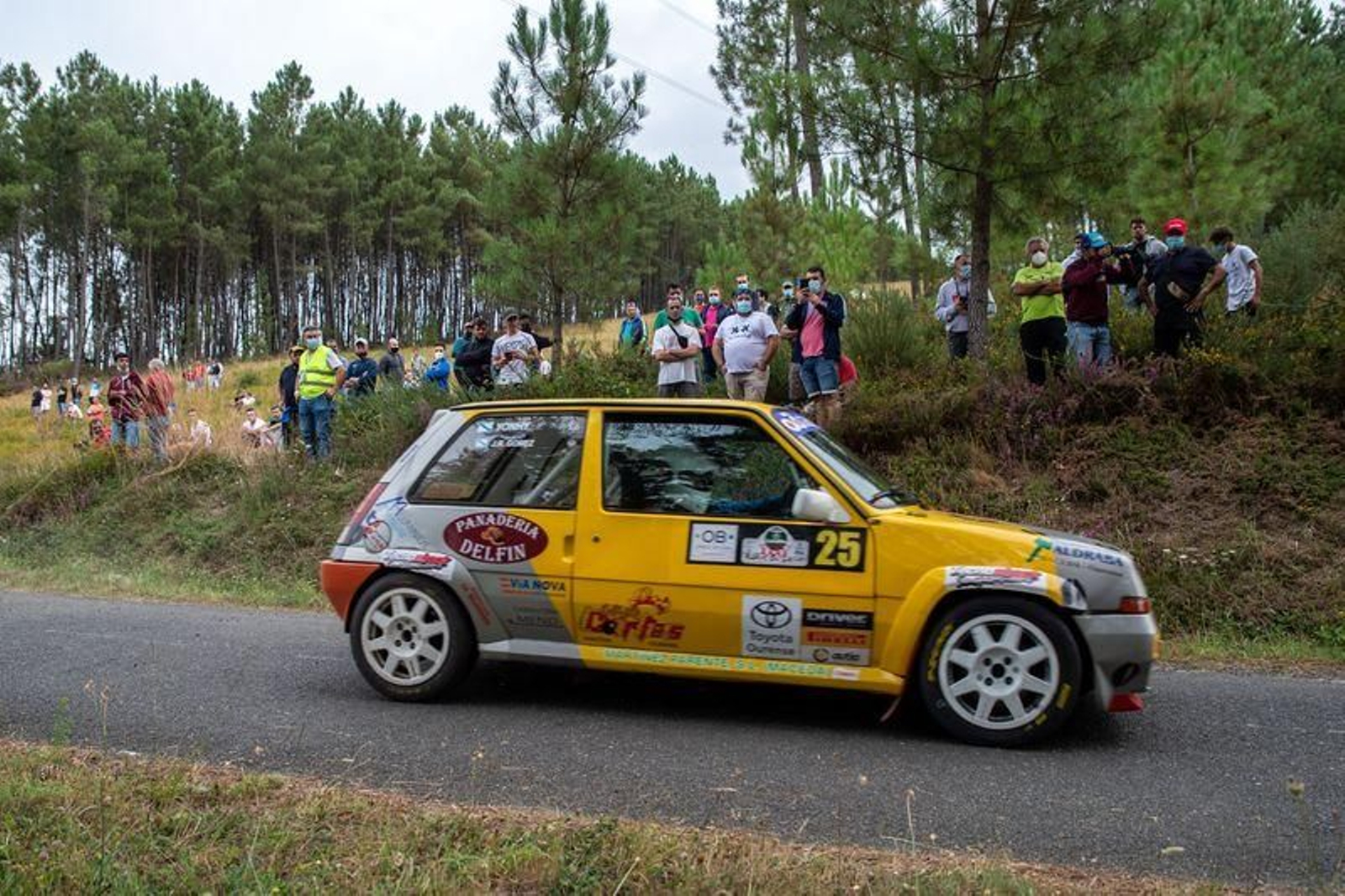 Sesión matinal de la segunda jornada del Rally do Lacón (ÓSCAR PINAL)