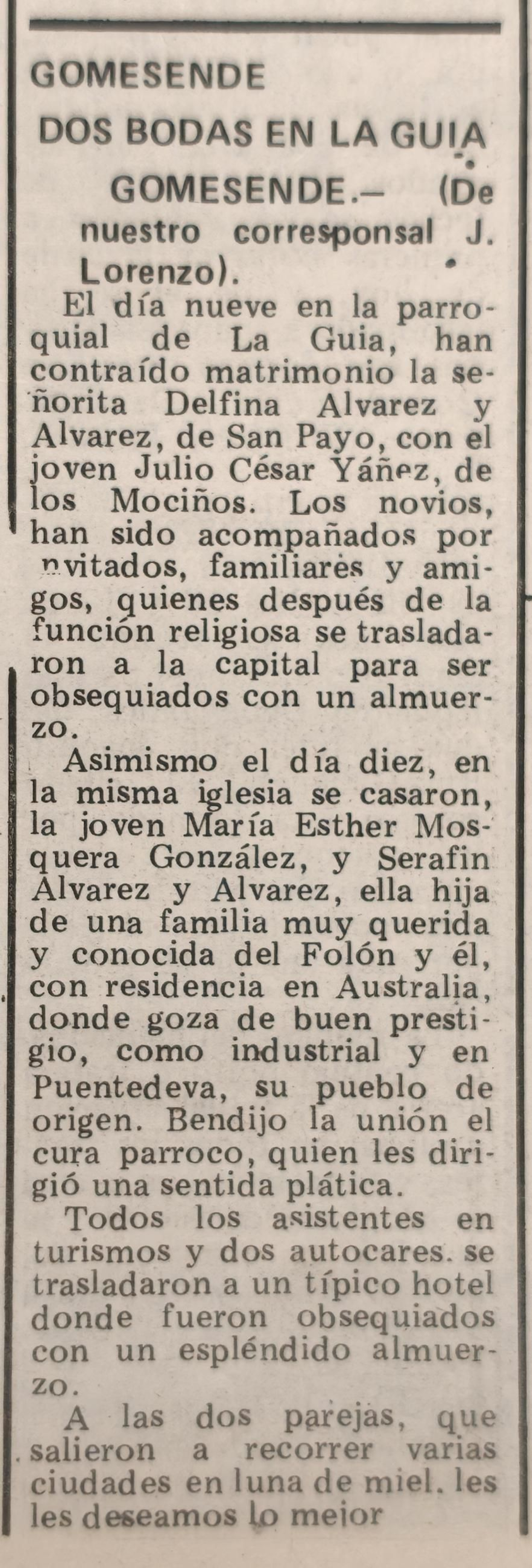 Los titulares de La Región del 17 de octubre de 1976