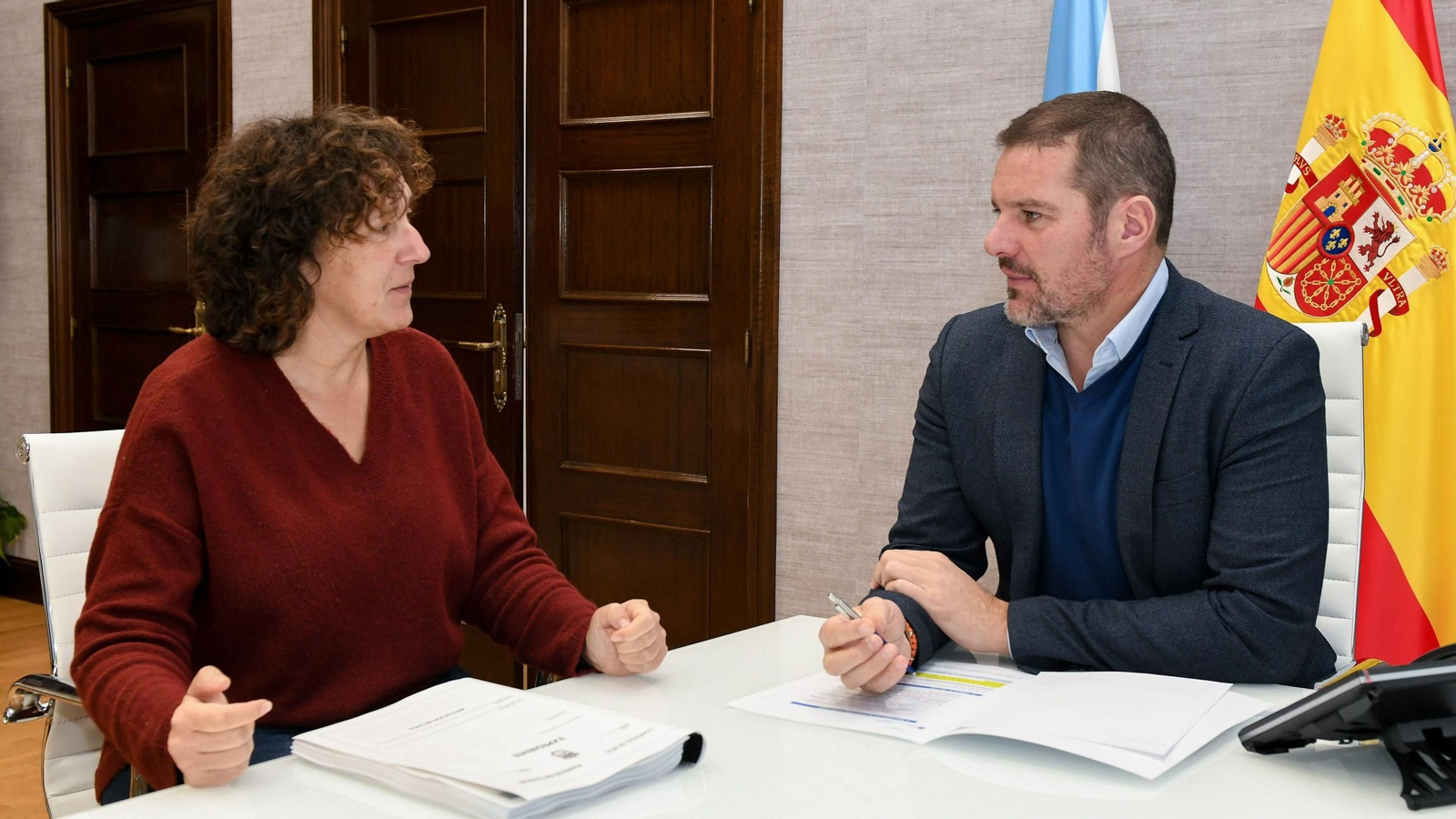 Eva Barrio e José López Campos.