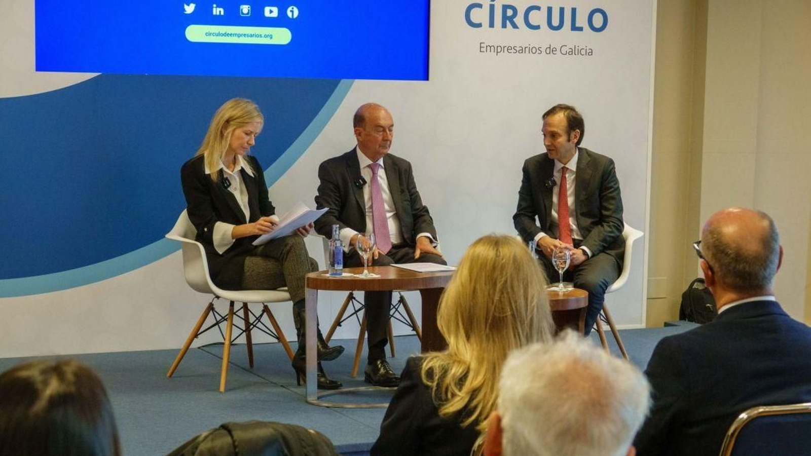 Presentación del estudio, ayer en el Círculo de Empresarios de Galicia en Vigo.