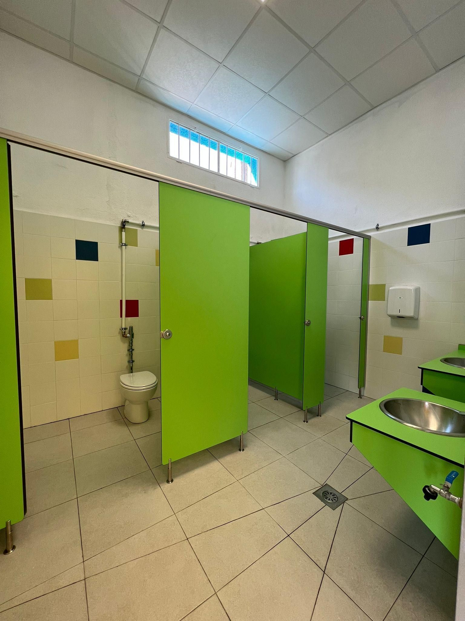 Estado actual de los baños.