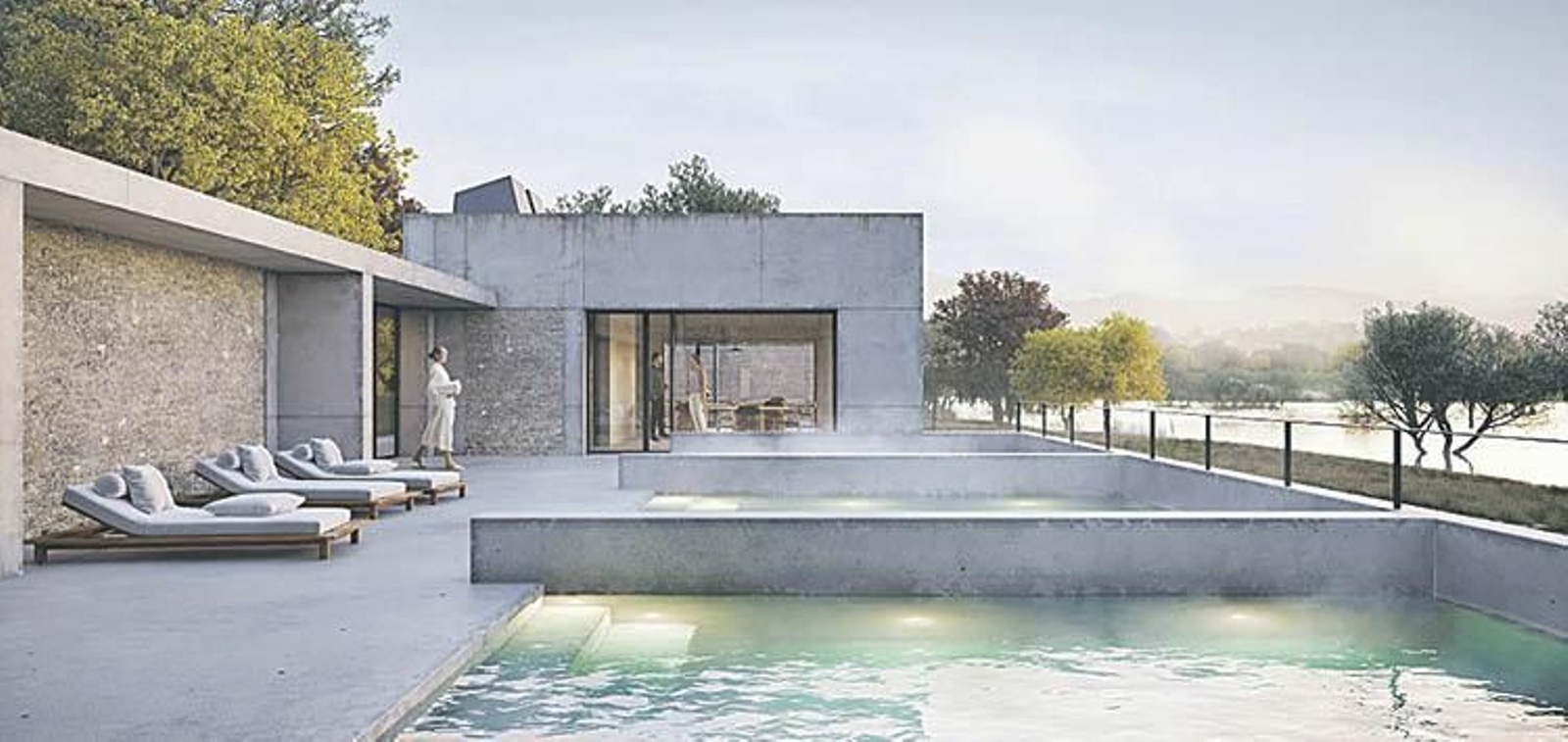 El proyecto elegido para el centro termal de Bande.