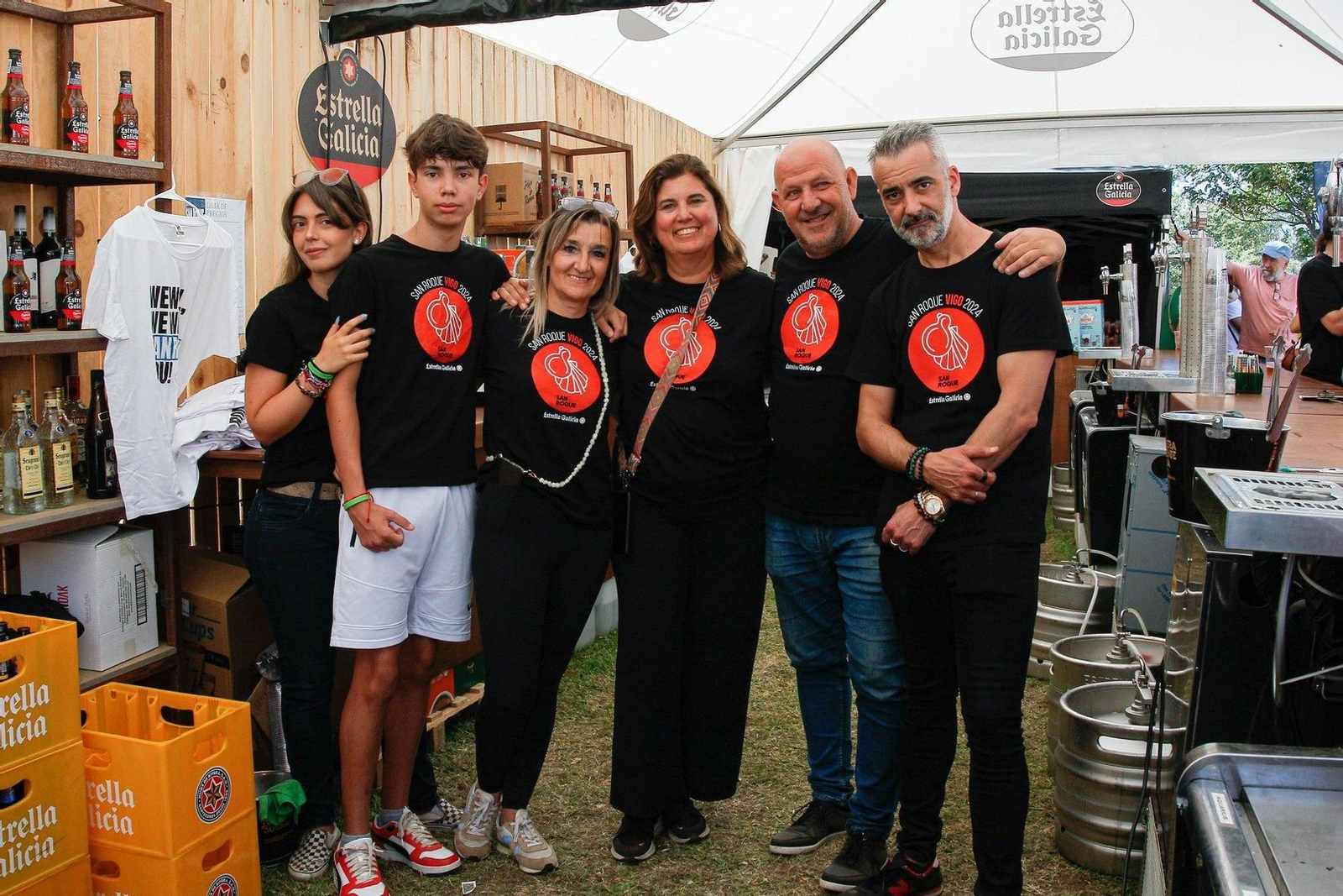 Grupo disfrutando de San Roque.