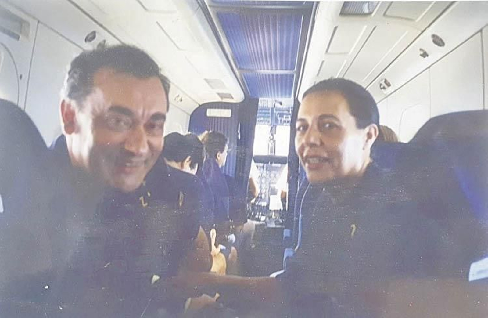 Estela Arce junto a su marido, Jorge Bermello.