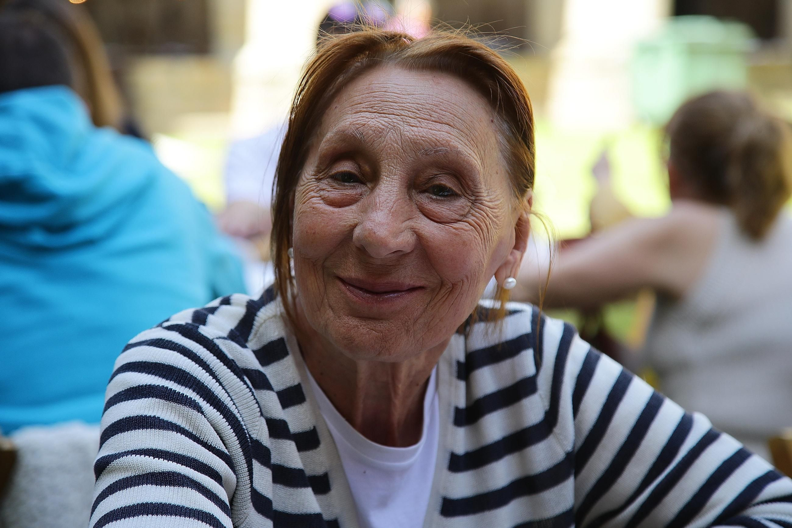 Marisa, visitante de la Festa da Faba.